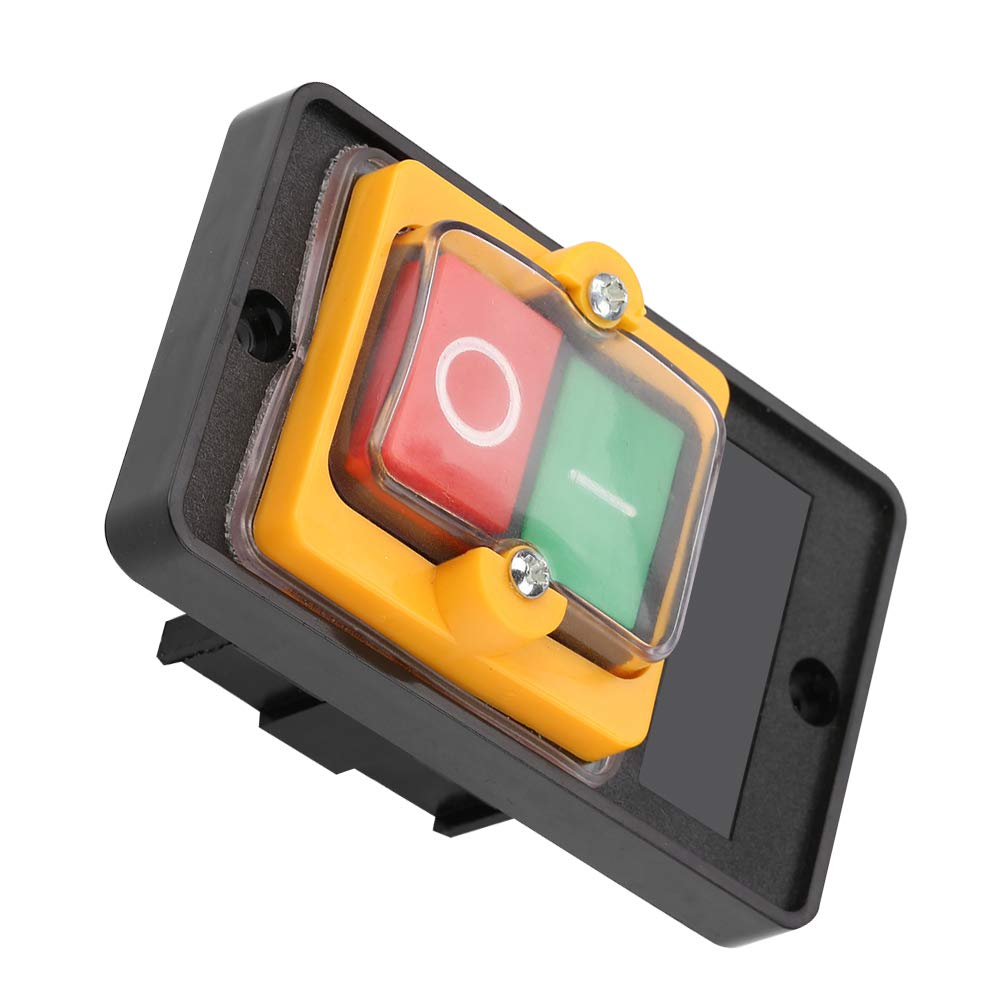 Machine Push Button Switch AC220V/380V 10A Waterproof On/Off Push Button Safety Switch with Dustproof Box for Mechanical Equipment image number 5