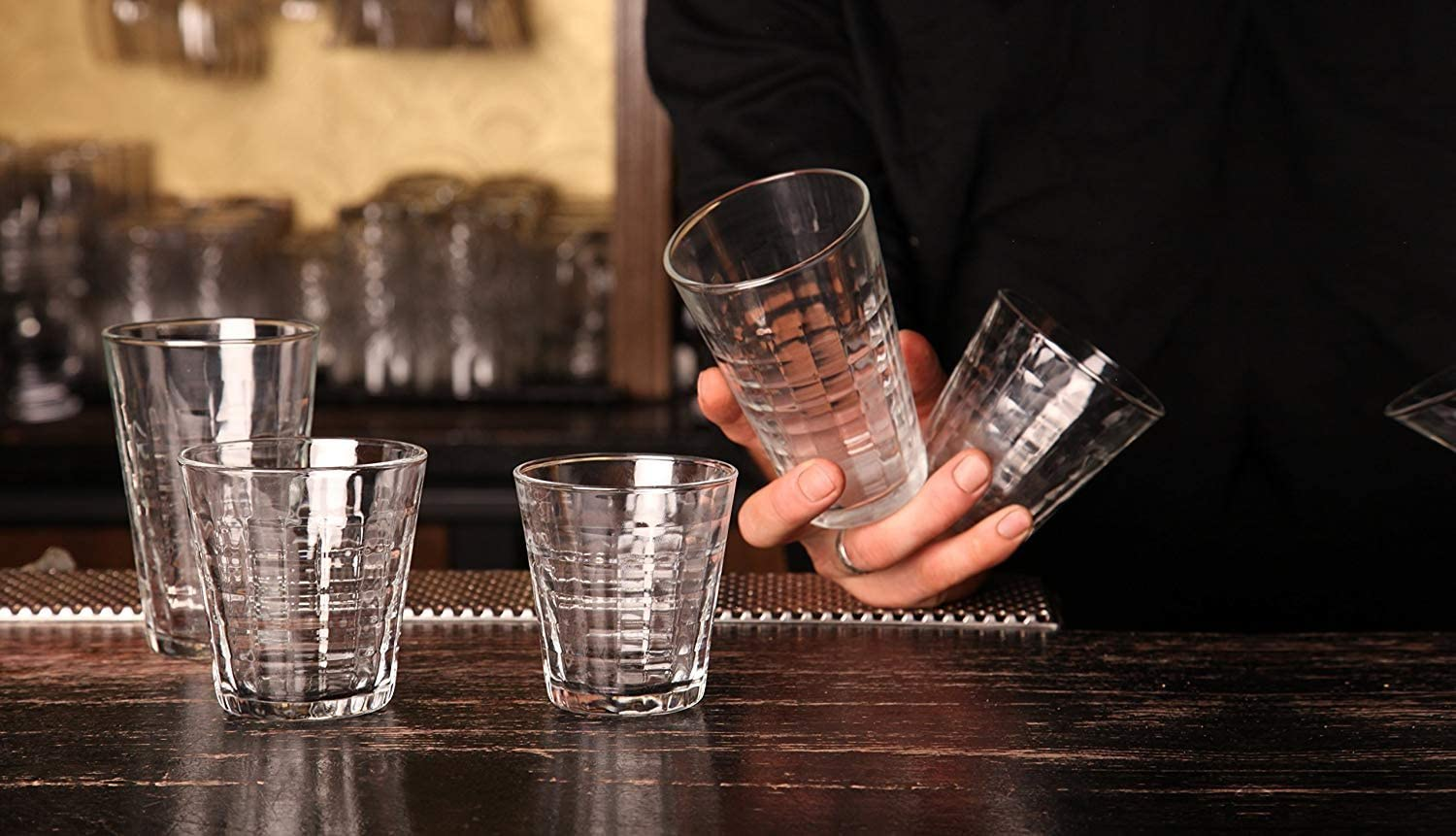 Duralex 1062AB06/6 Prisme Clear Tempered Glass, 17.75 Oz image number 2