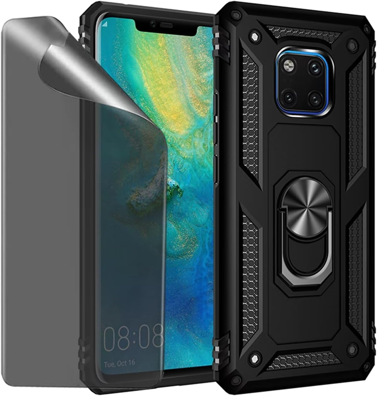 CLYDITE Case for Samsung Galaxy S22 Ultra Case Rose Gold Mobile Phone Case with Anti-Spy Privacy Protection Film Privacy Screen Protector