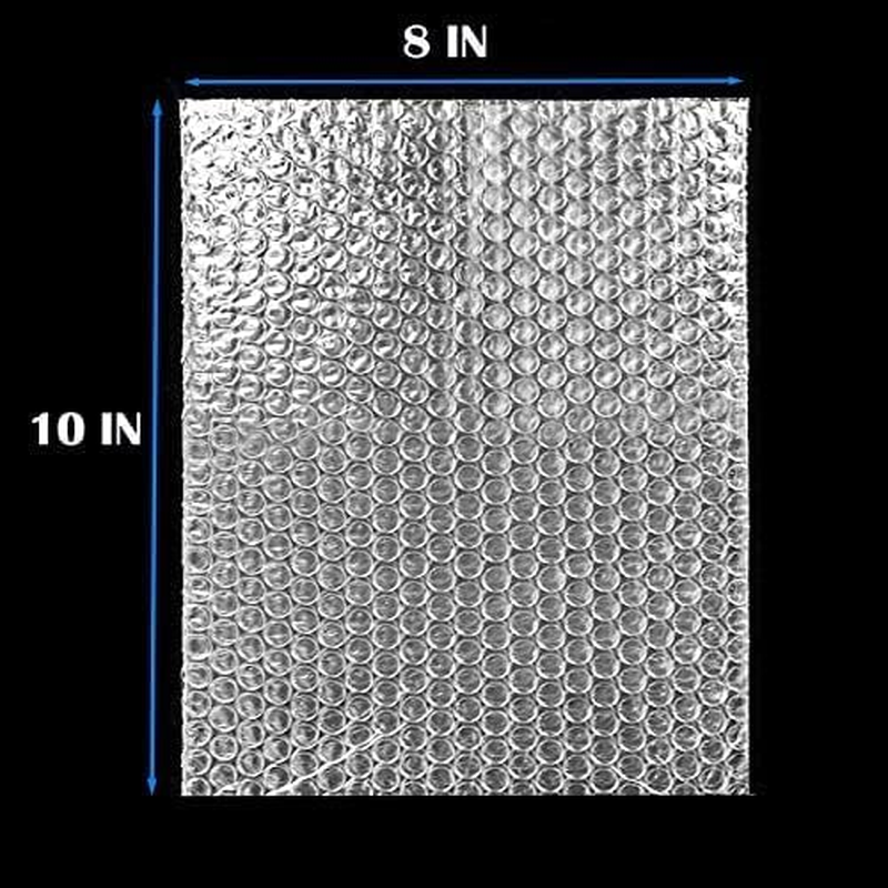Bubble Pouches Wrap Bag 8 Inch X 10 Inch,50 Pcs Double Wall Thickening Shockproof Bubble Bags, Clear Bubble Out Bags Protective Bubble Pouch, Cushioning Bags for Moving, Shipping and Packing image number 2