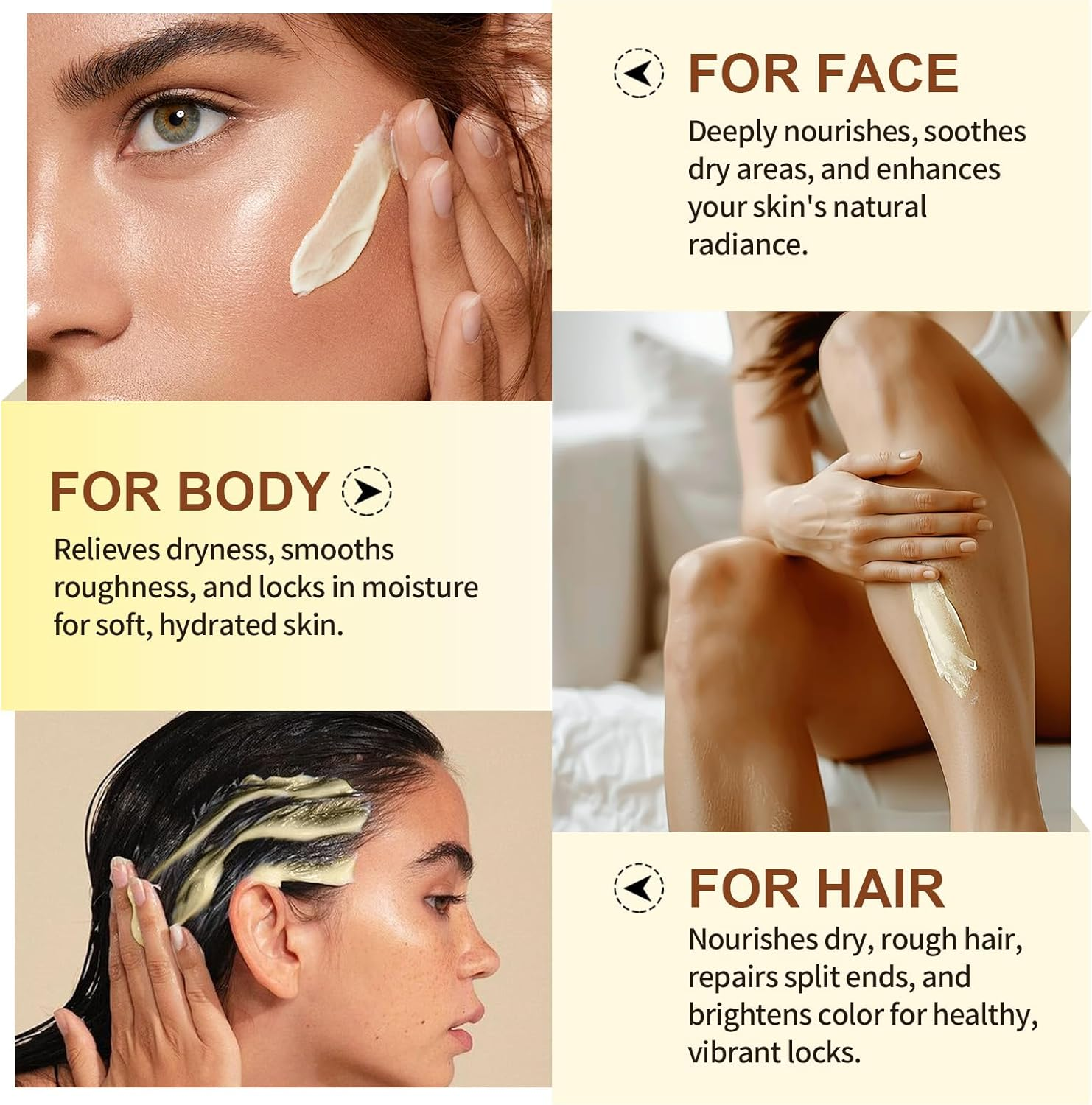 Pure Organic Shea Butter Raw 4.2 OZ (2 Pack), Raw Shea Butter, Unrefined Shea Butter for Hair and Body, Enriched with Vitamins A, E & F, Natural Moisturizer, Hydrating & Moisturizing Skincare Cream for Dry Skin, Hair Care image number 2