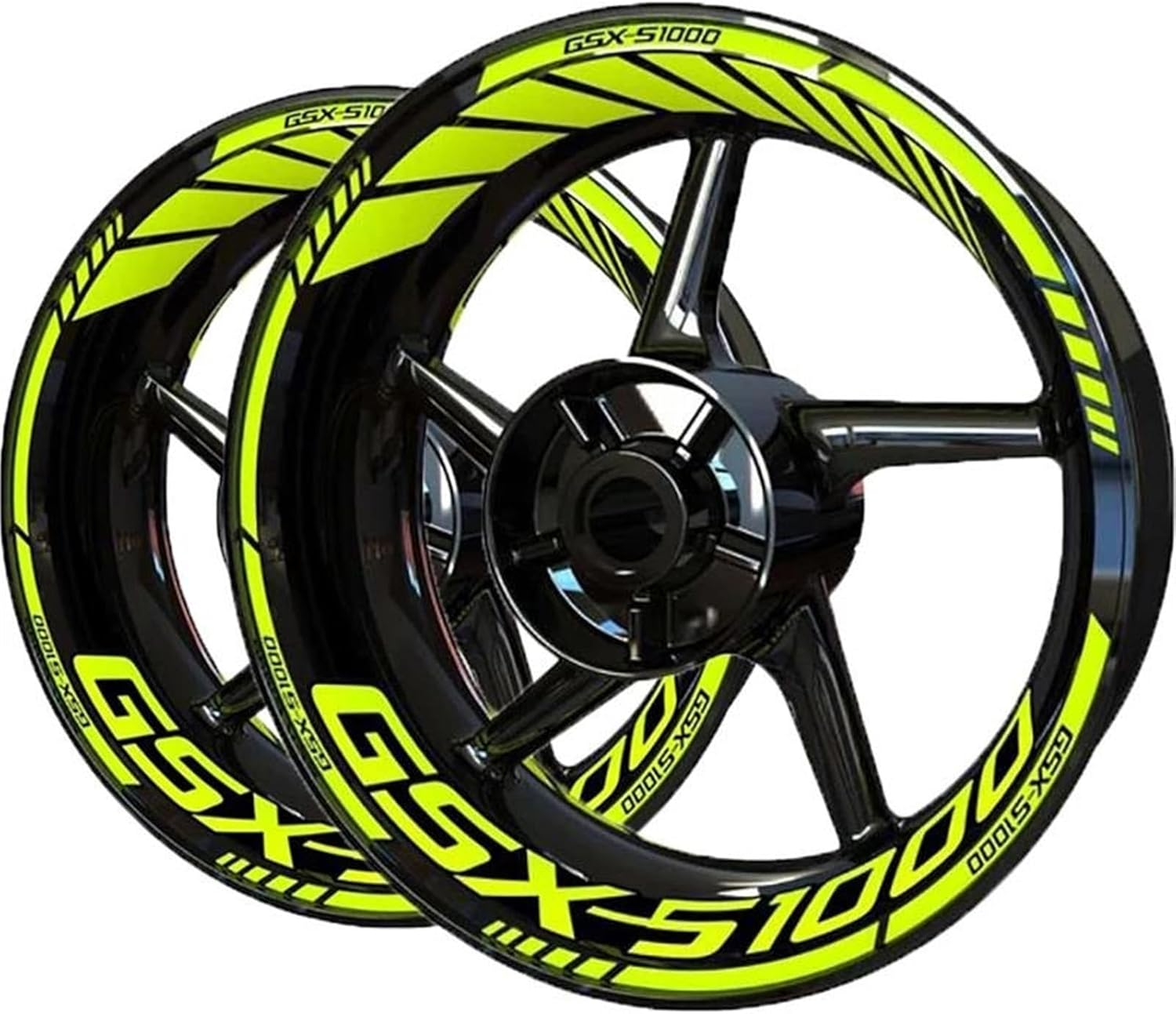 Fashionable Personality Motorcycle Wheel Decals Sticker Wheel Sticker Decal Set Accessories for Suzuki Gsxs1000(Style 6)