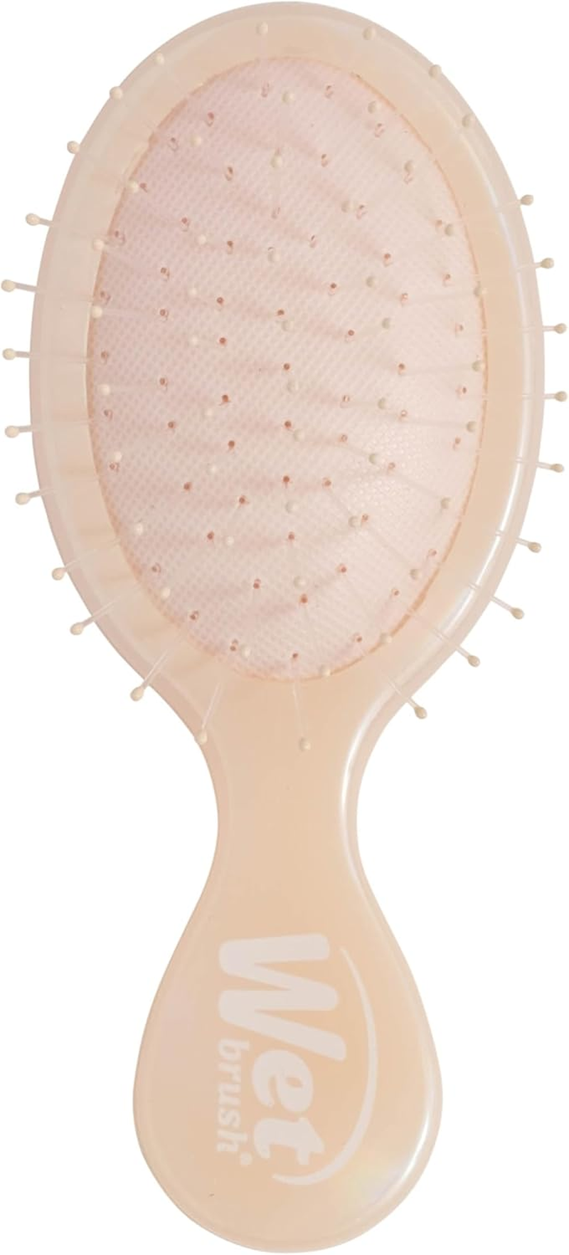 Wet Brush Mini Detangler Hair Brush, Cream (Iridescence Icon), Detangling Travel Hairbrush, Ultra-Soft Intelliflex Bristles Glide through Tangles with Ease, Pain-Free, All Hair Types image number 5