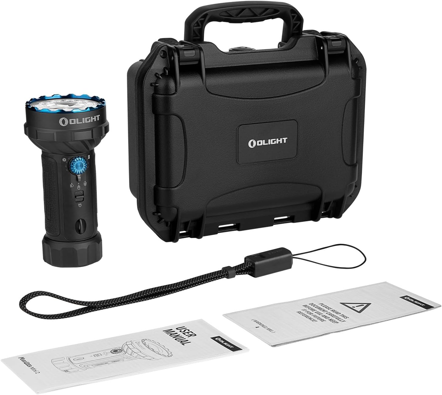 OLIGHT Marauder Mini 2 10000 High Lumens Torch Powerful Led Flashlight with Floodlight, Spotlight, Red Light & Side Light, Fast Dual Charging for for Camping and Emergencies (Orange)