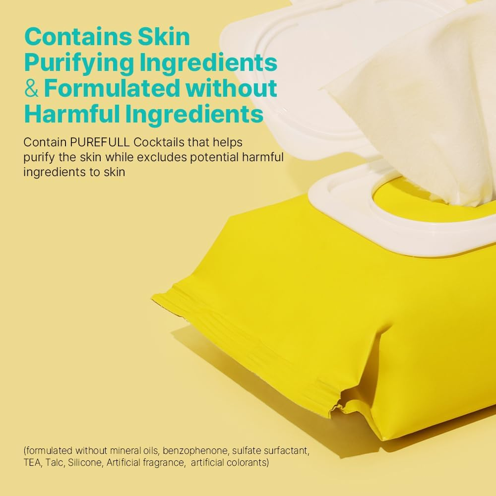 Ariul Natural Scented Mild Cleansing Tissue, Speed Melting System Removes Waterproof Makeup, Korea Soft and Easy Cleansing Tissue, Stress Relieving Purefull Cleansing Wipes 80 Counts (Pack of 2) image number 4