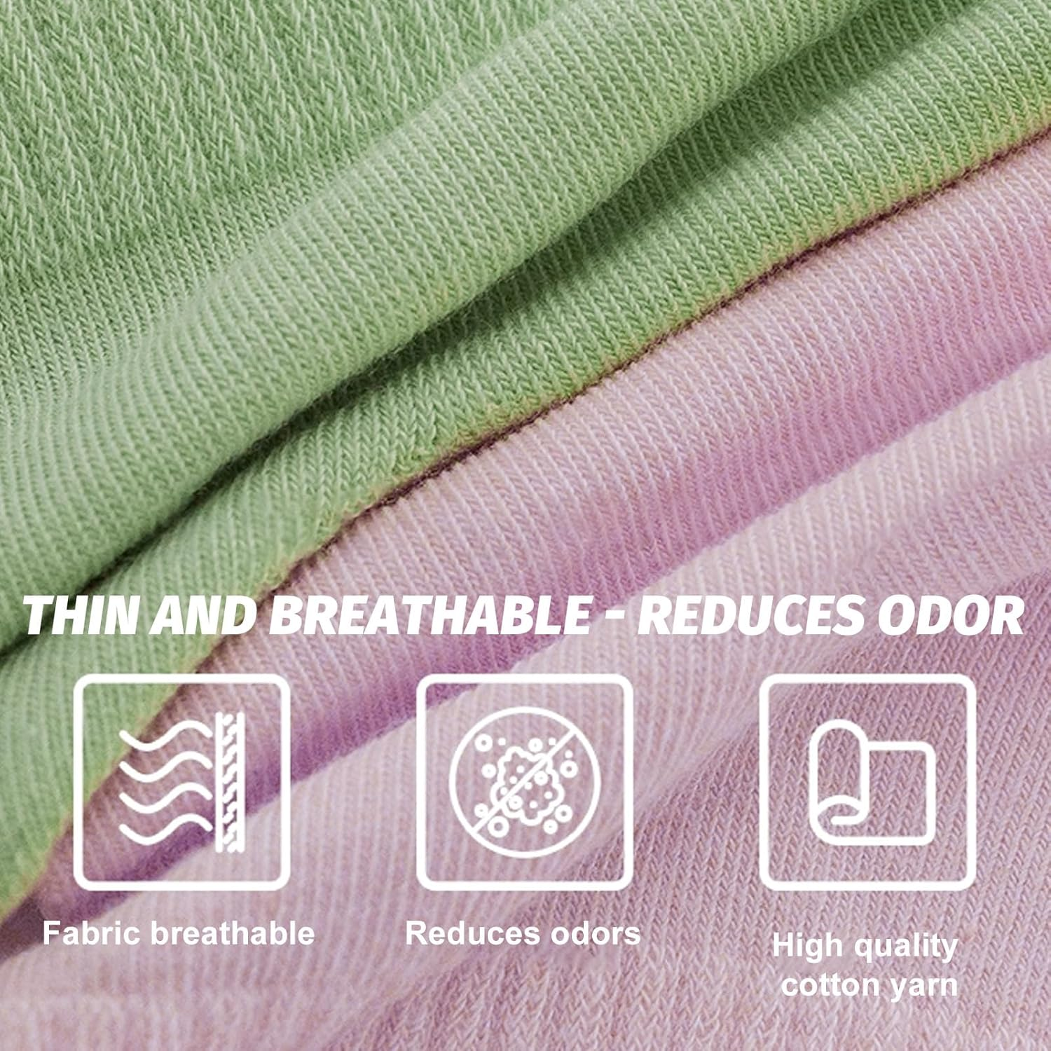 7-Pairs Disposable Travel Socks &ndash; Travel Essentials Single-Use Compression Socks for Men & Women Calf Crew Socks Comfortable Soft Cotton and Lightweight 7 Pairs image number 3