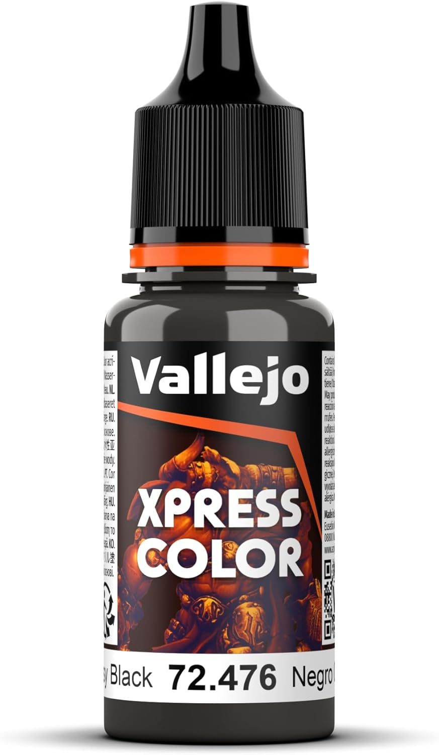 Vallejo Game Color Xpress Color Acrylic Color, Greasy Black, 18 Ml