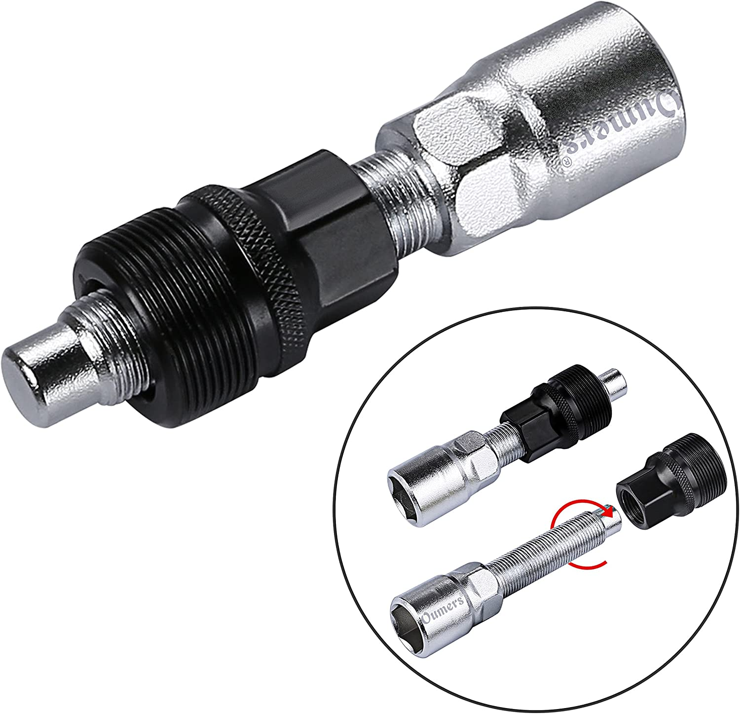 Oumers Bike Crank Extractor/Arm Remover and Bottom Bracket Remover with 16Mm Spanner/Wrench. Professional Bicycle Repair Tool Kit