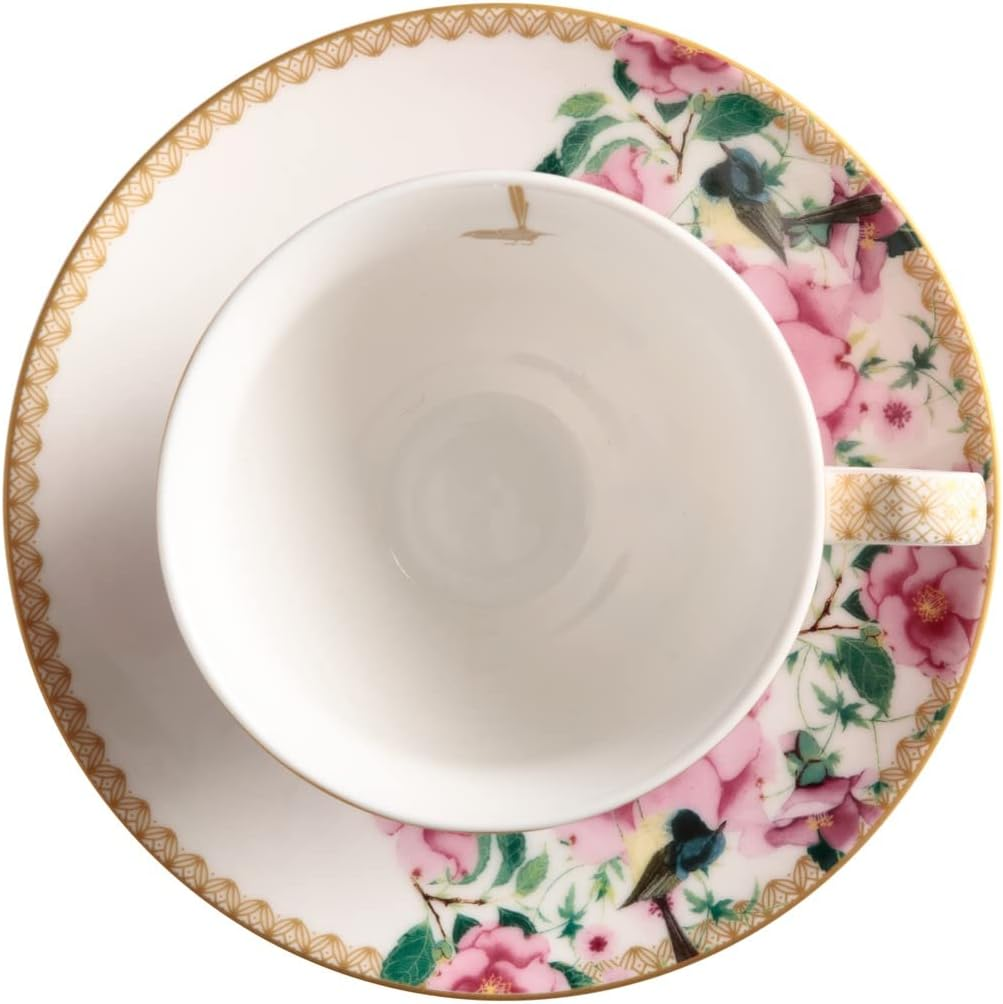 Maxwell & Williams Teas & C'S Silk Road Footed Cup & Saucer 200ML White Gift Boxed image number 4