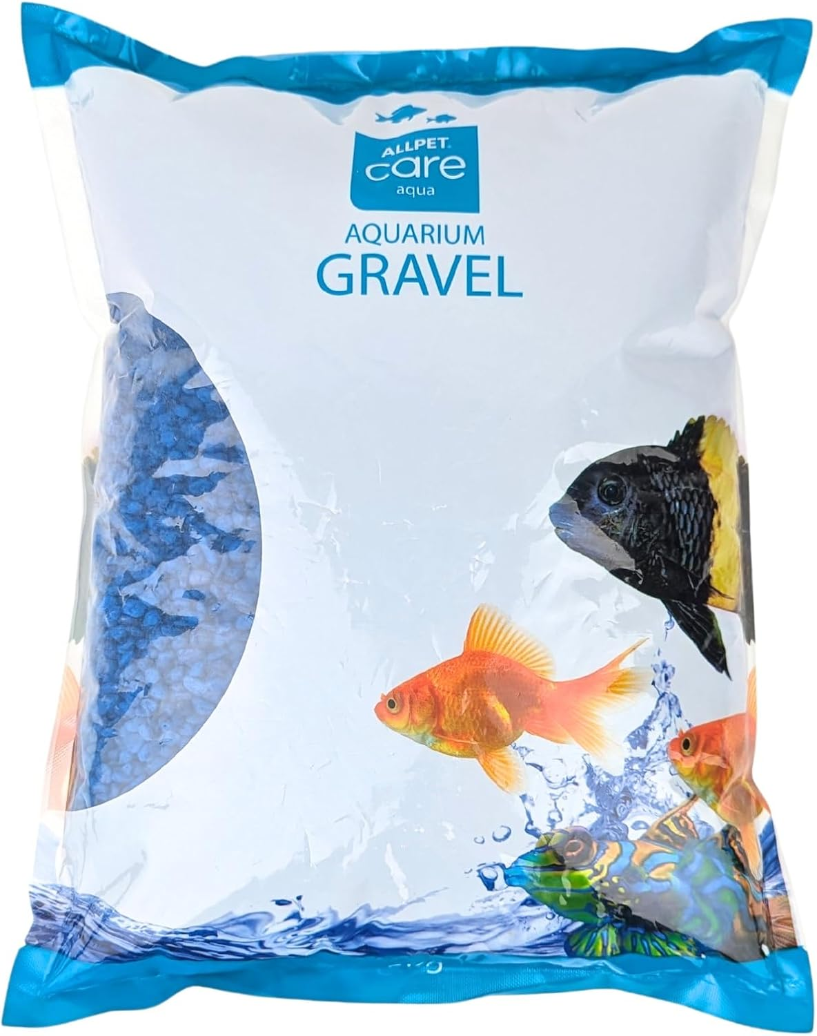 Aqua Care Aquarium Gravel Blue 5Kg, 3-5Mm - Suitable for Freshwater and Saltwater Fish Tanks, Aqua Safe, Aquarium Decorative Gravel