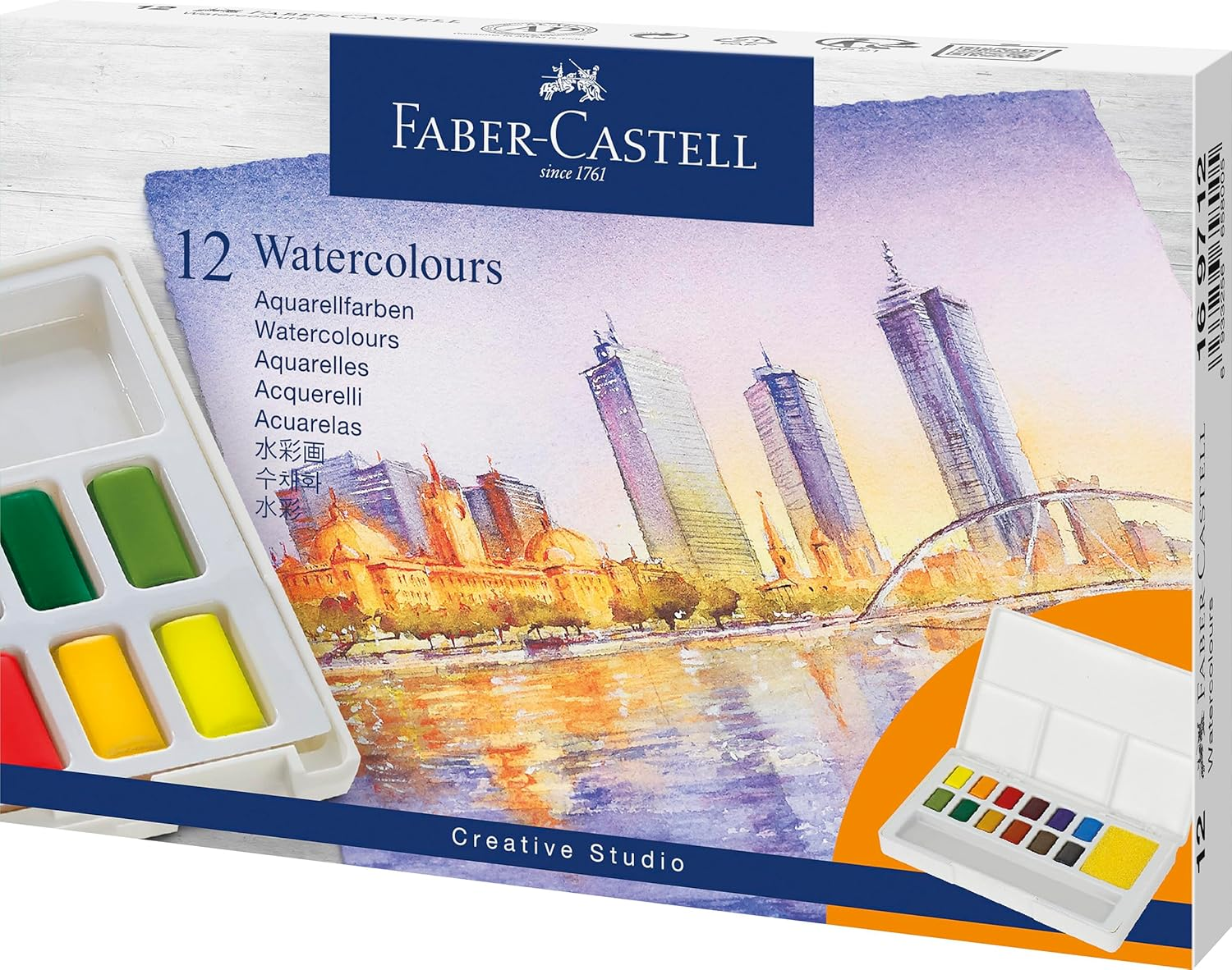 Faber-Castell Vibrant Creative Studio Watercolour Paint Kit &ndash; Set of 36, (18-169736) (FC169736AZ) image number 2