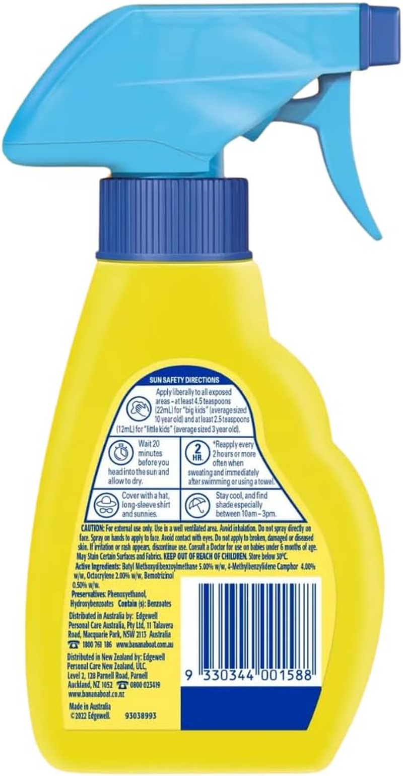 Banana Boat Kids Lotion Spray 240Ml SPF 50+, UVA/UVB Broad Spectrum, Mild and Gentle for Kid'S Sensitive Skin, No Added Fragrances, 4-Hour Water Resistant, Made in Australia image number 5