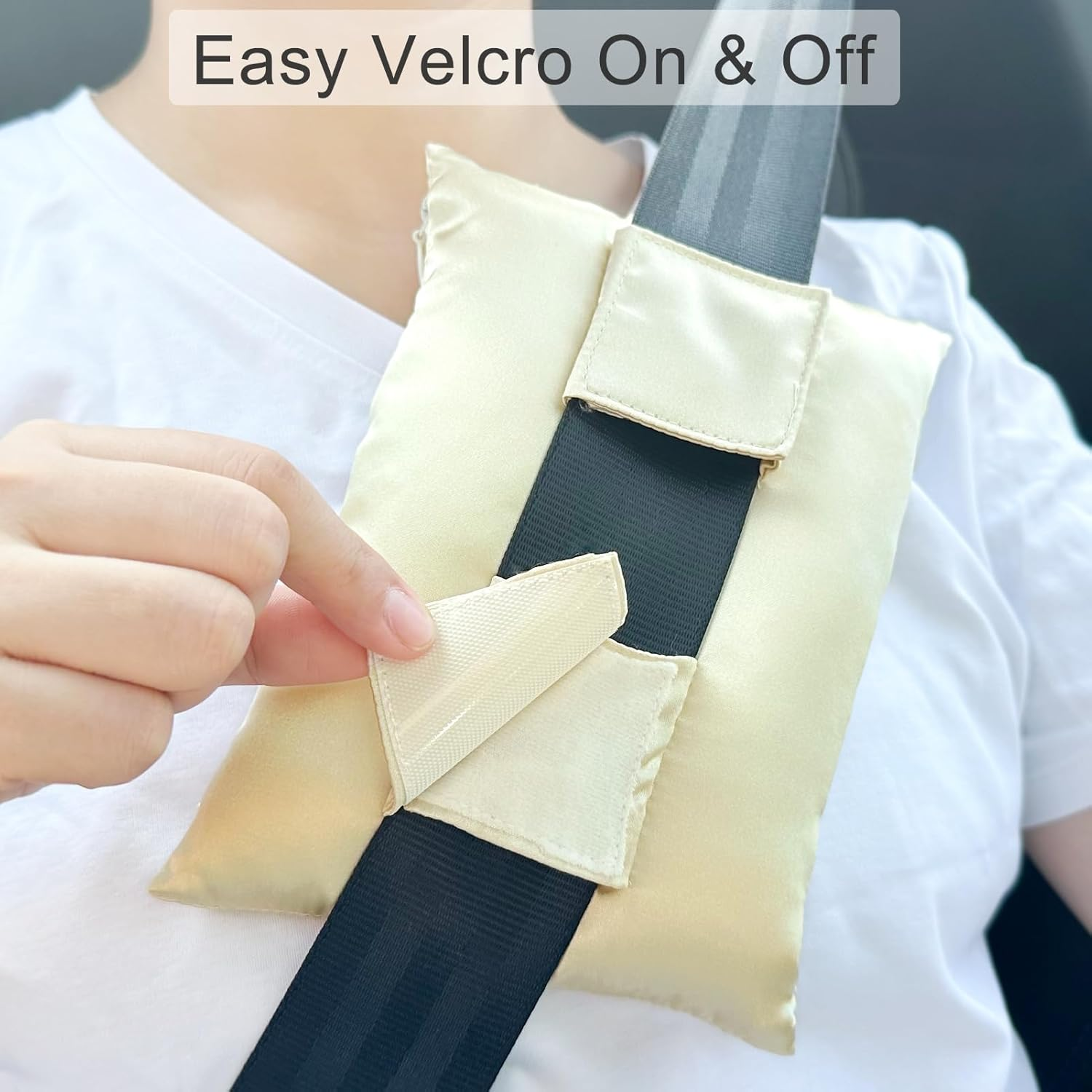 Silky Satin Port Pillow Heart Surgery Pillows for Chemo Port after Open Heart Surgery Recovery Gifts Bypass Pacemaker Must Haves Protector Smooth Cooling Cushion Champagne - Cute Flower image number 4