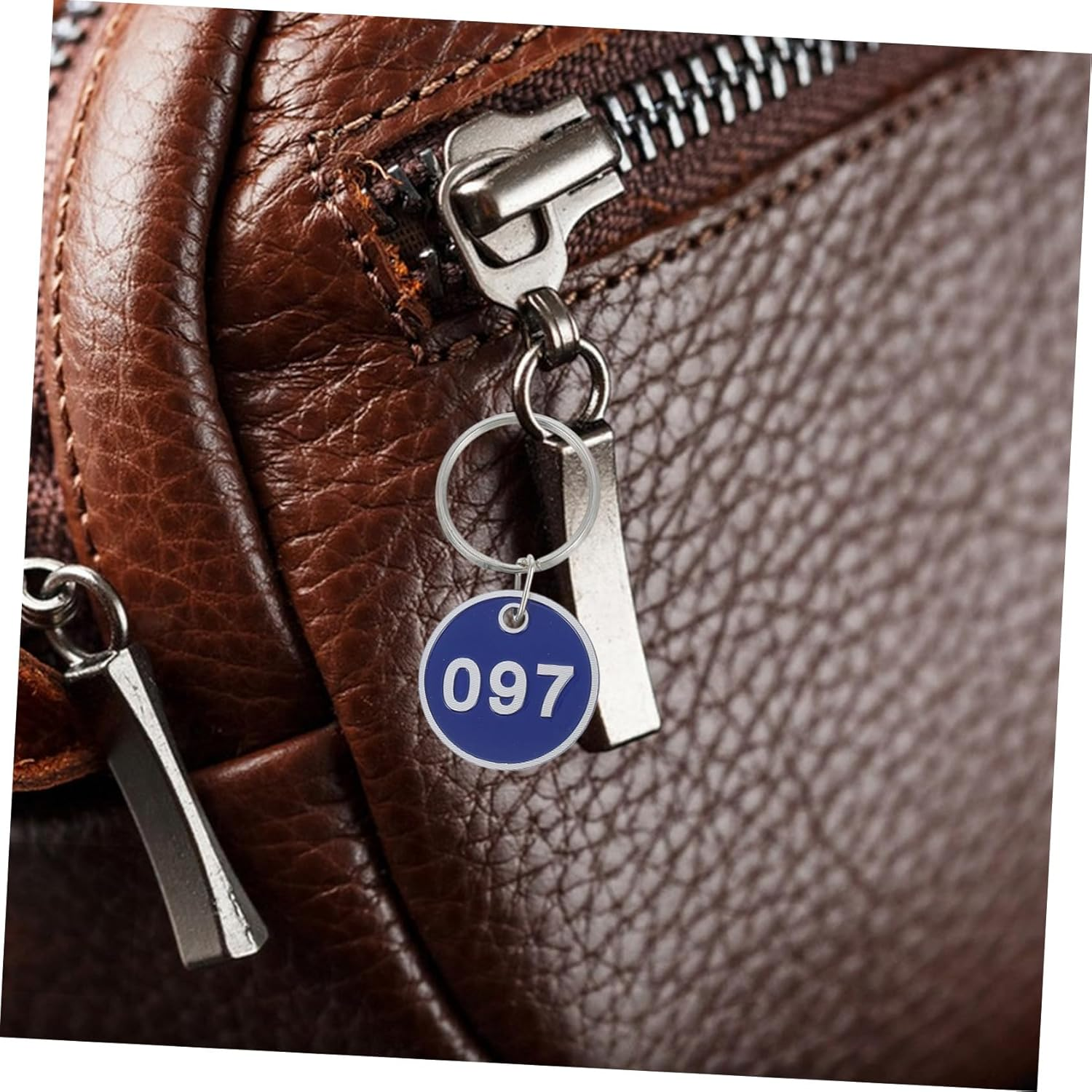 Veemoon 100Pcs Key Tags Aluminum Alloy Luggage Identification Tags for Sauna Hotel Dormitory Travel Bags image number 1