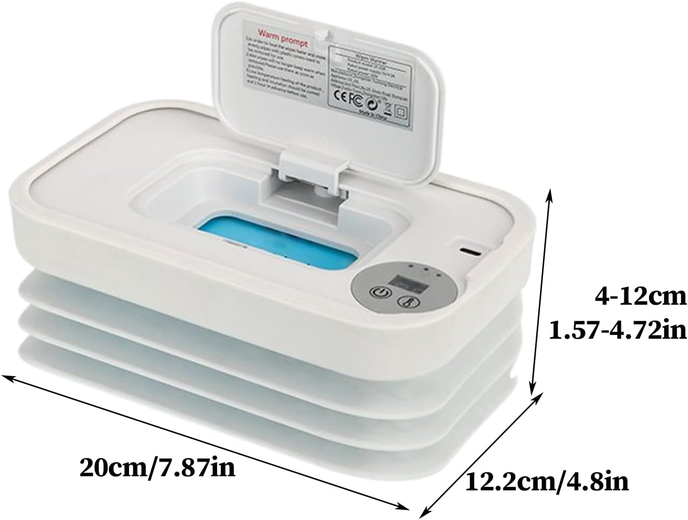 Wipe Warmer for Baby,Portable Wipe Warmer and Dispenser Cordless | Rapid Heating Baby Product for Road Trips Business Trips Car Camping - Pink image number 4