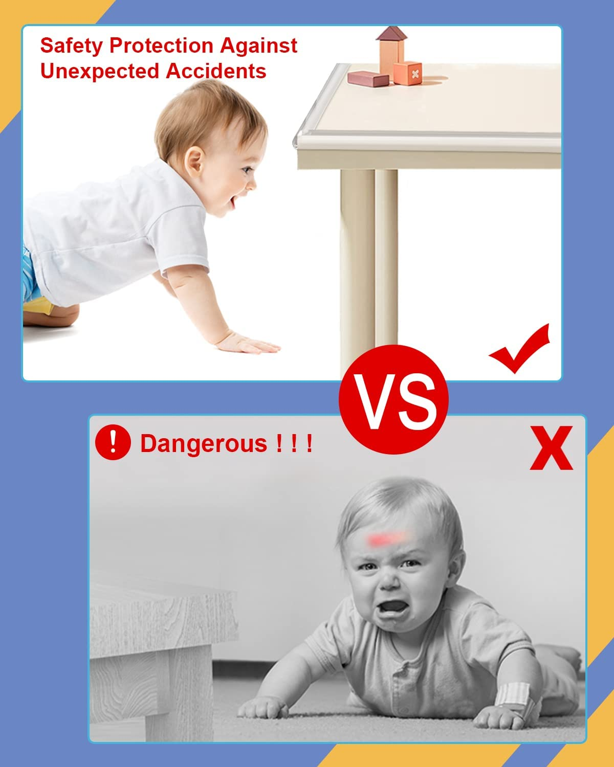 Corner Protectors, Clear Corner Protector Baby Proofing, Soft Edge Protectors,32.8Ft(10M) Corner Guards Furniture Corner&Edge Safety Bumpers with Upgraded Strong Adhesive for Furniture&Sharp Corners image number 2