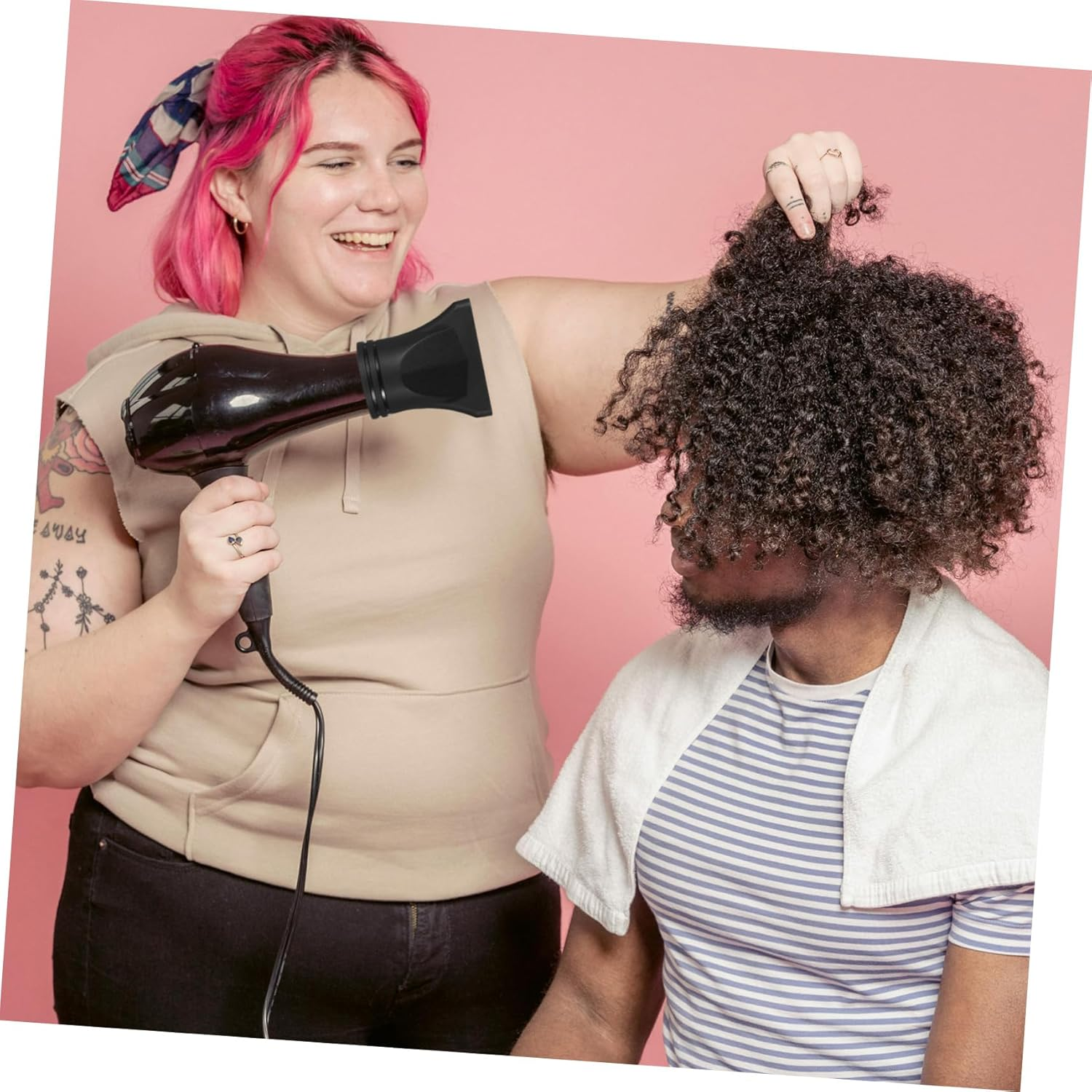 GOOHOCHY Blower Tube Air Collector Blow Dryer Hairdryer Replacement Flat Nozzle Universal Hair Dryer Nozzle Hair Dryer Replacement Nozzle Narrow Diffuser Nozzle Plastic Black image number 6