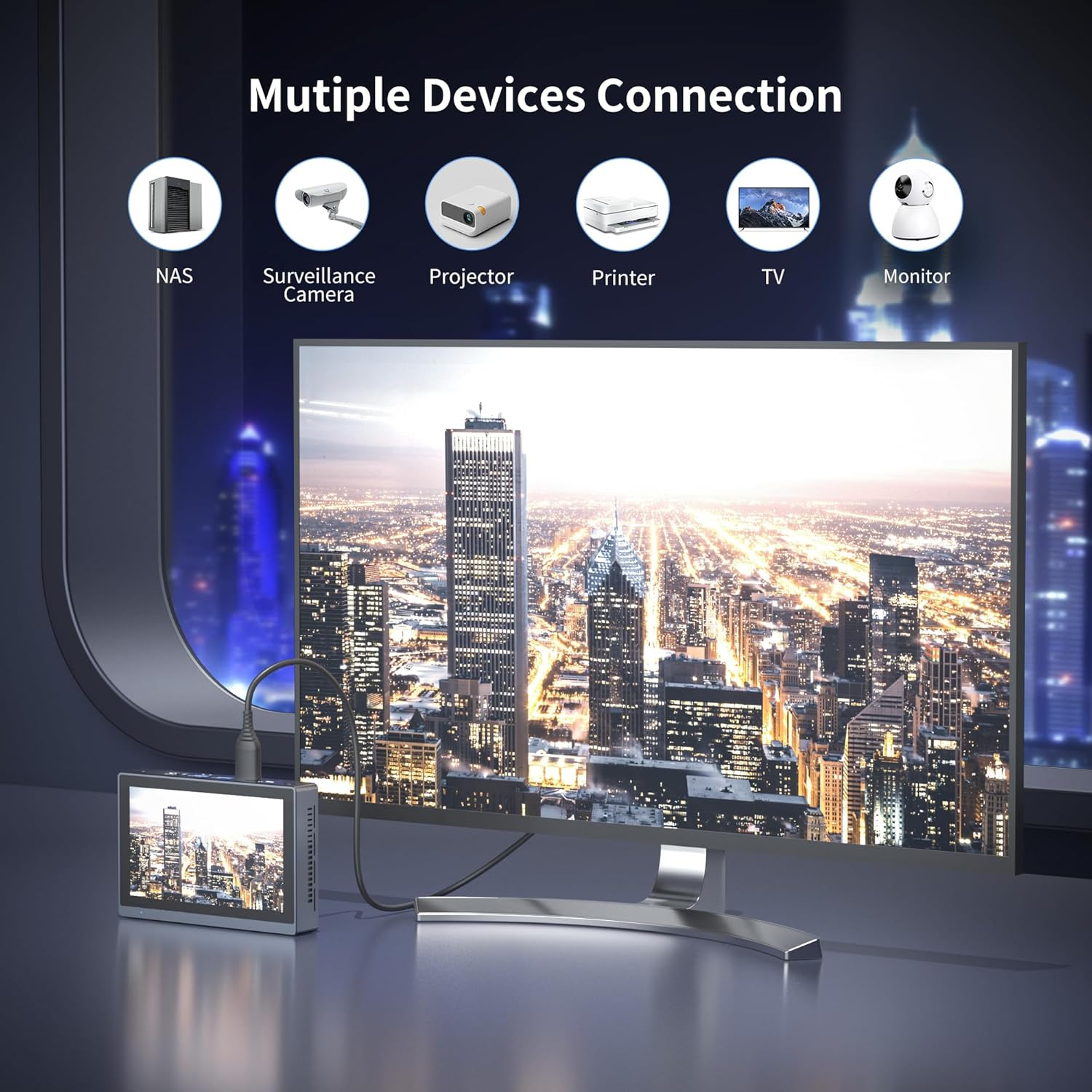 HEIGAOLA Mini PC Win 11 Pro,Celeron N5095 Mini Computer with Fan,16Gb DDR4,256GB Emmc,Mini PC with Screen,Micro PC 4K@60Hz Triple Display,Mini Gaming Computer Wifi5 BT5.2 Gigabit Ethernet image number 4