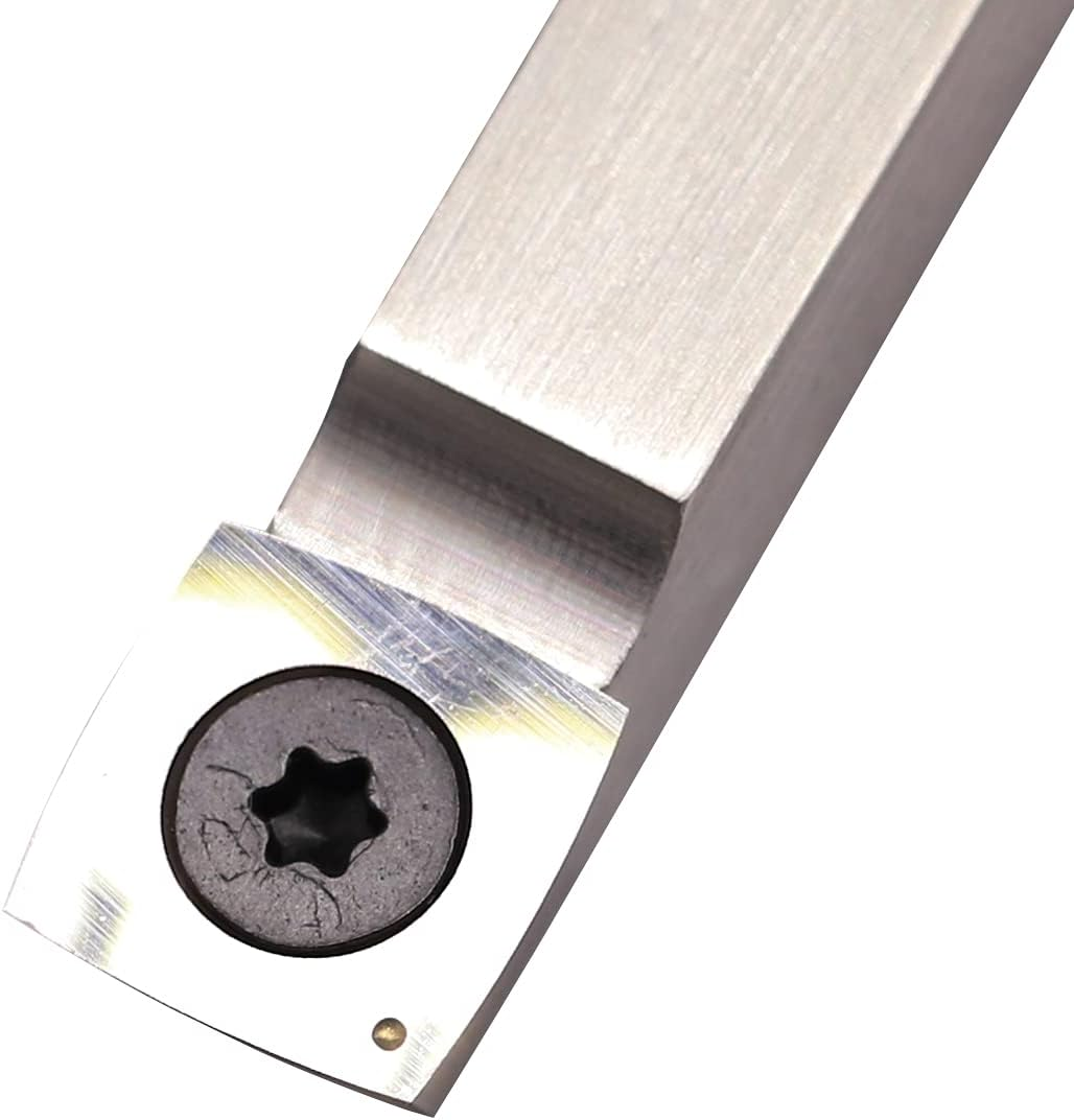 10 Inches Wood Turning Tools Carbide Tipped Lathe Chisel Rougher Tool Bar with 15Mm Square Radius Carbide Insert for Wood Hobbyist or DIY or Carpenter,Handle Not Include image number 3