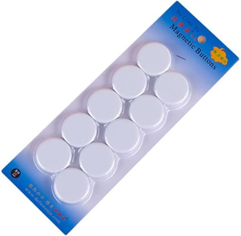 10 Pcs Magnets Whiteboards Strong Magnet Colorful Mini Small Magnets round Craft (White) image number 3