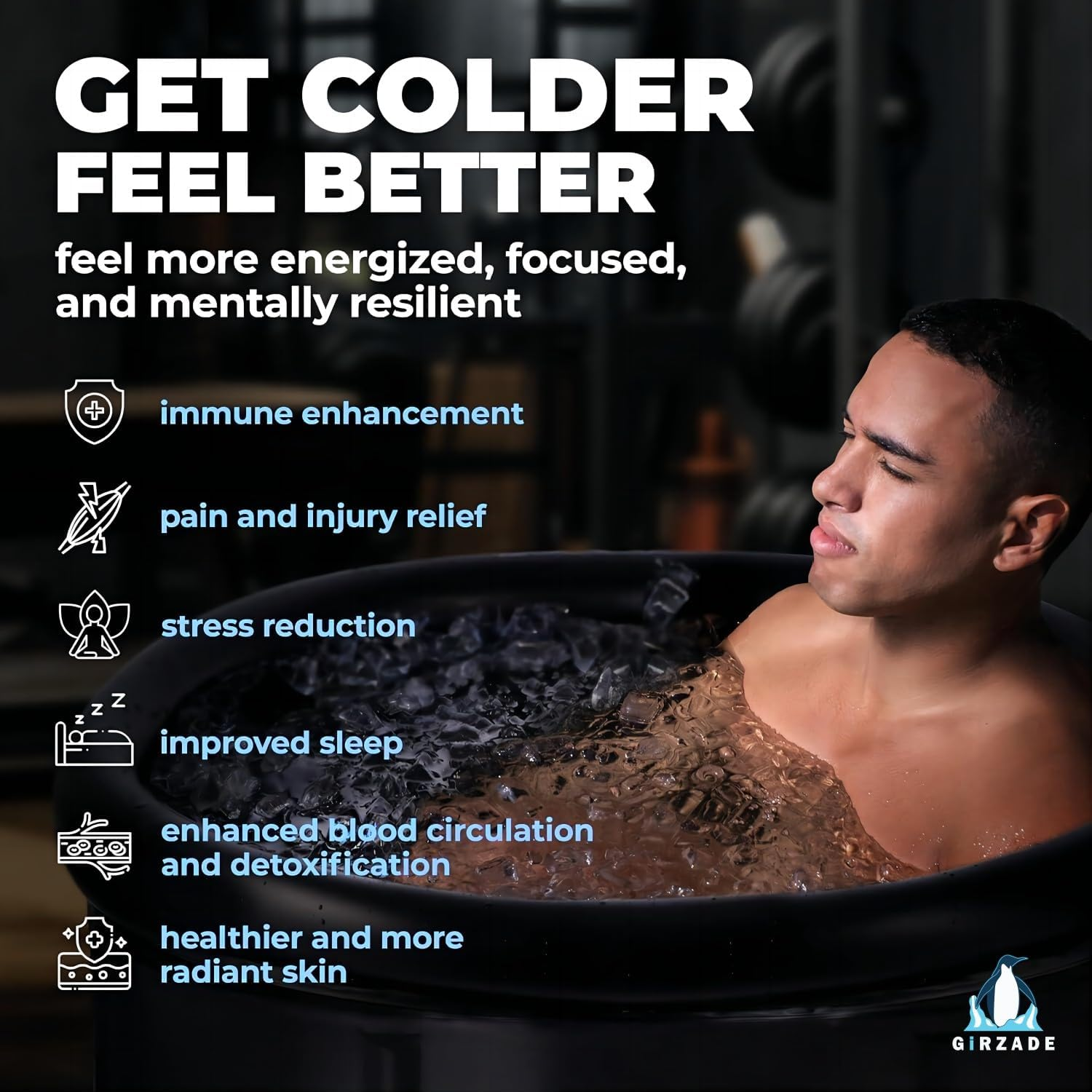 Ice Bath Tub : 376L Multi-Tiered Portable Cold Plunge Tub with Thermometer & Dust Cover for Recovery - Adult Spa and Soaking & Hot Saunas,Easy Install image number 6