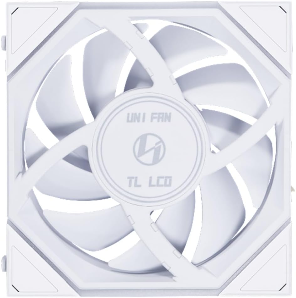 Lian Li RTLLCD120-1B UNI Fan TL LCD 120 Mm 1900 RPM Computer Case Fan with 1.6-Inch LCD Screen, White image number 3