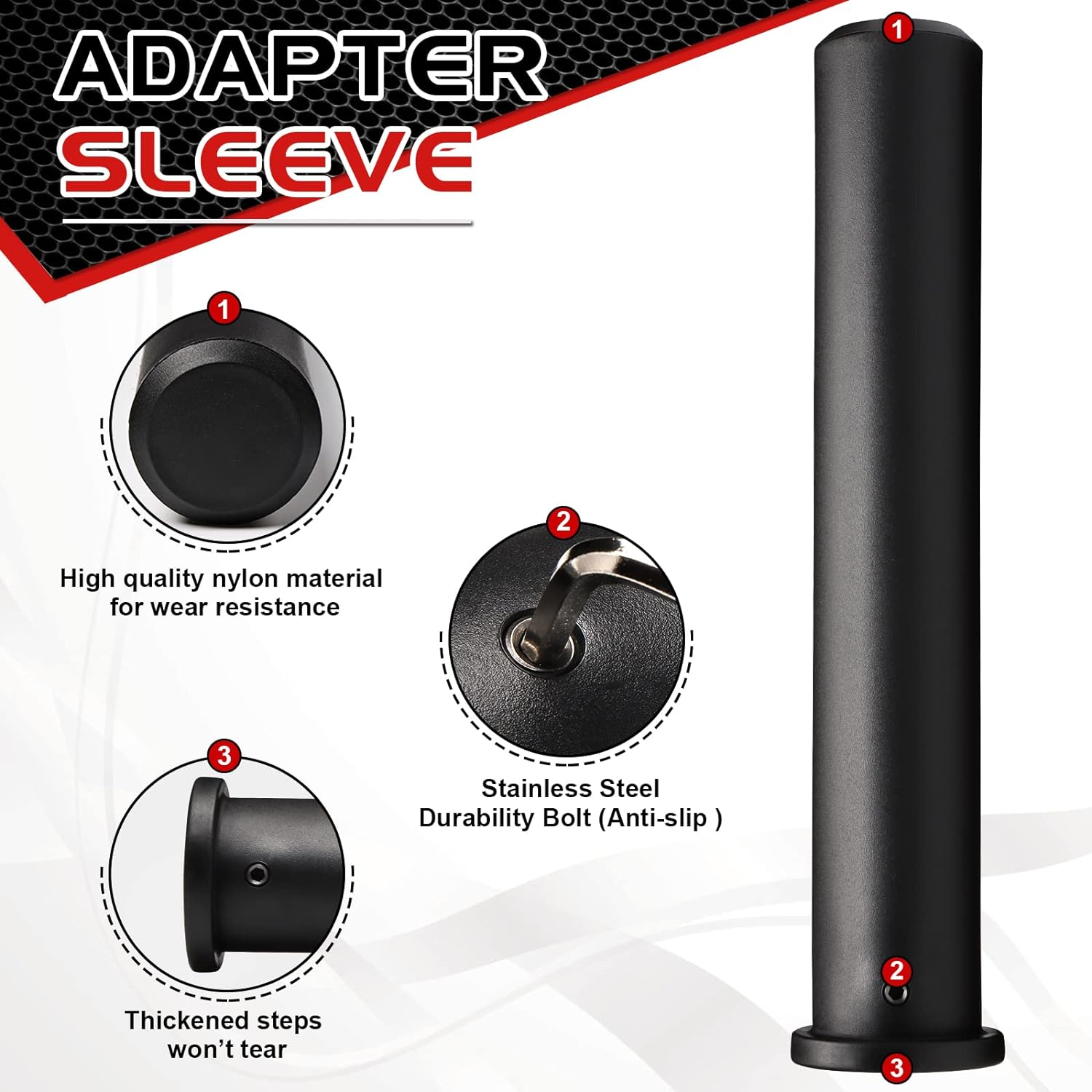 Olympic Adapter Sleeve - Converts 1" Standard Weight Plate Posts to 2" Olympic Weight Plate Posts (Pair) image number 1