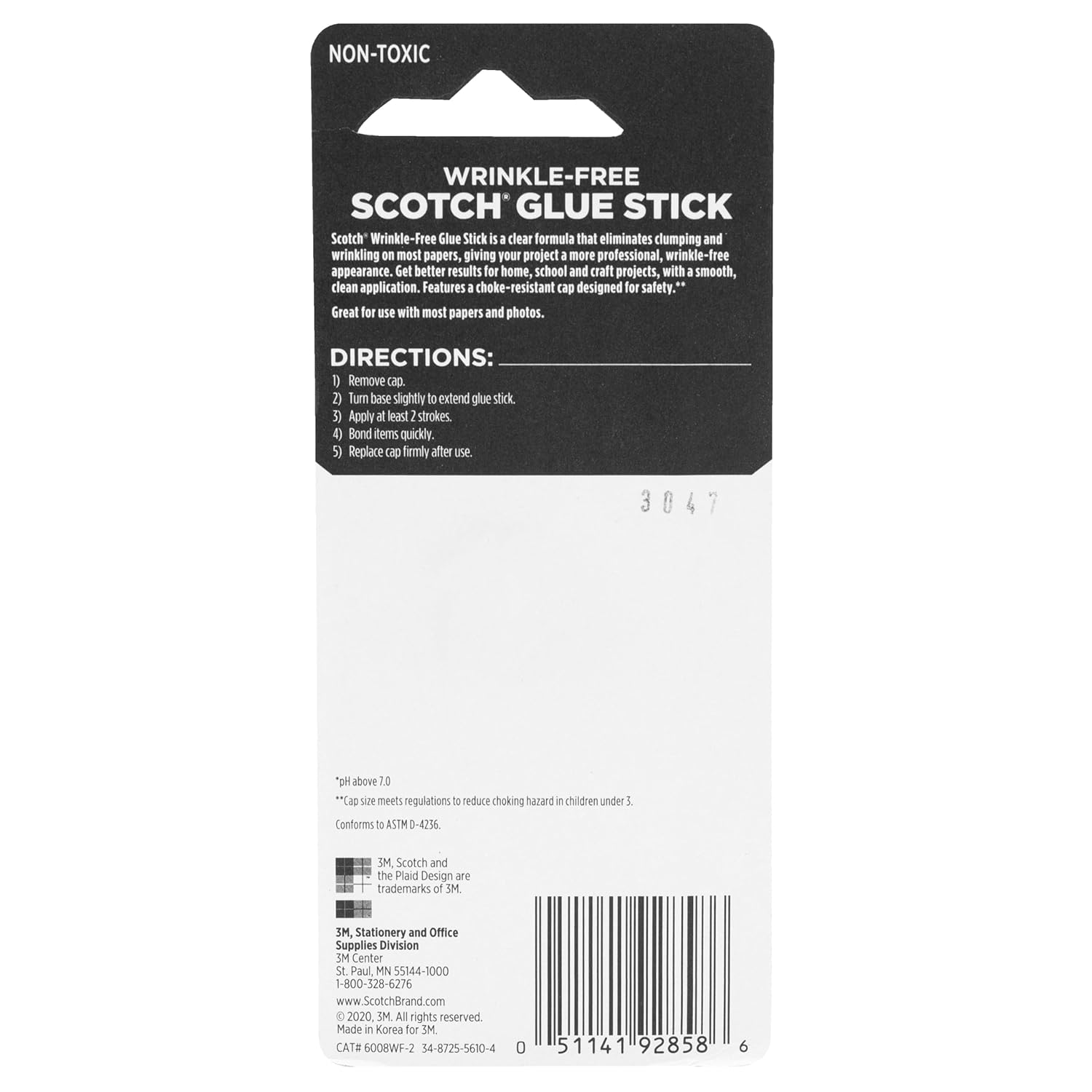 Scotch Wrinkle-Free Glue Stick 2/Pkg-.27Oz