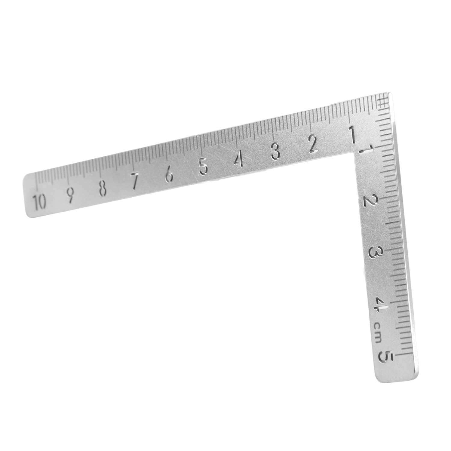 Veumoie Mini Square 10X5Cm 90 Degree Stainless Steel Angle Ruler Small Turning Ruler Woodworking image number 4