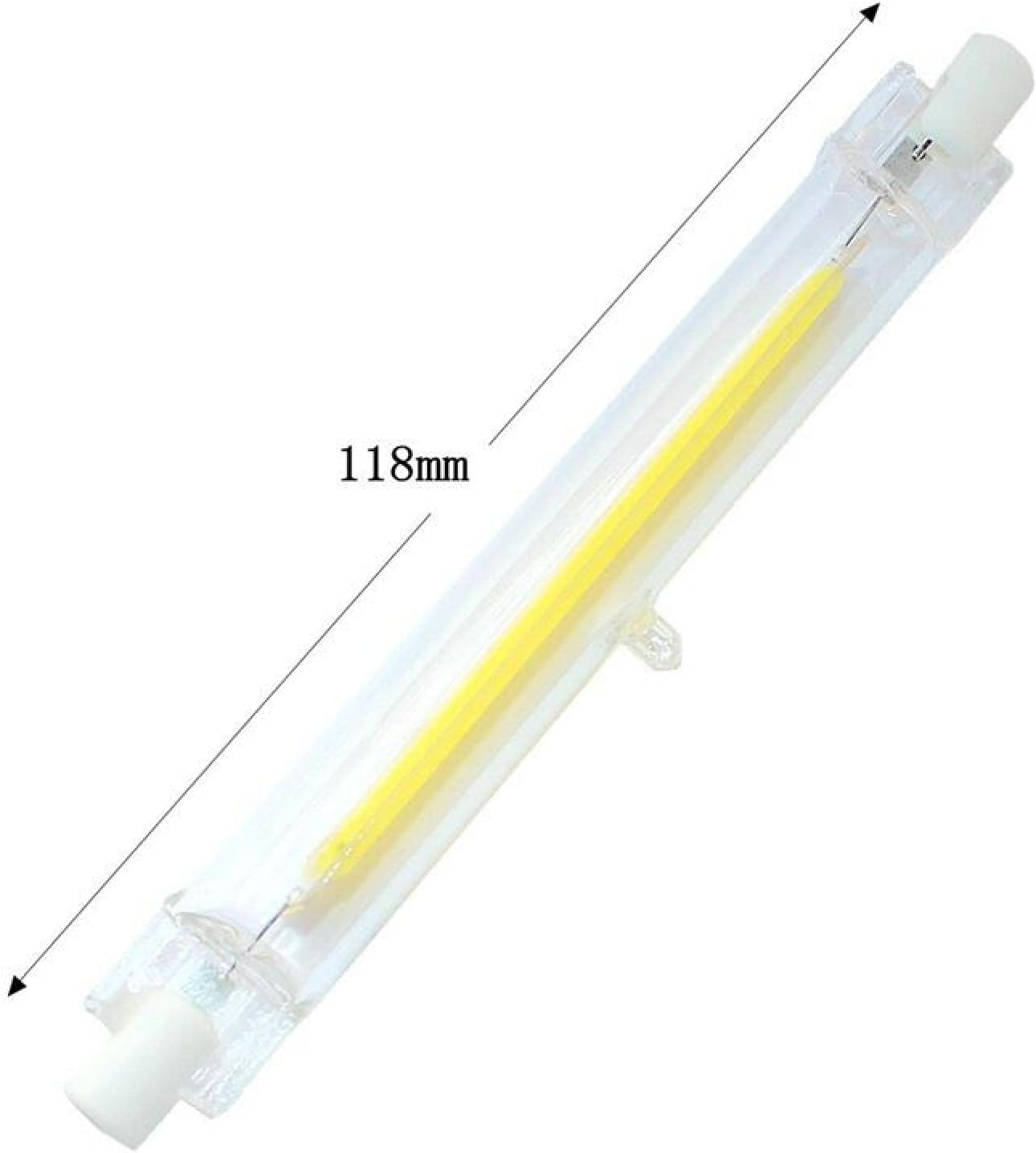 R7S LED 30W High Power COB Glass Tube 78Mm 118Mm Lights Bulb AC110V Lamp,220V-240V 50W 118Mm,Warm White image number 1
