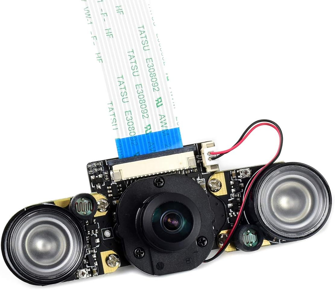 Waveshare IMX219-160 8MP Ir-Cut Camera Ir-Cut Infrared Night Vision 162&deg; FOV Compatible with Raspberry Pi 5/Pi4B/3B+/3A+/Zero/Zerojetson Nano/Compute Module image number 5