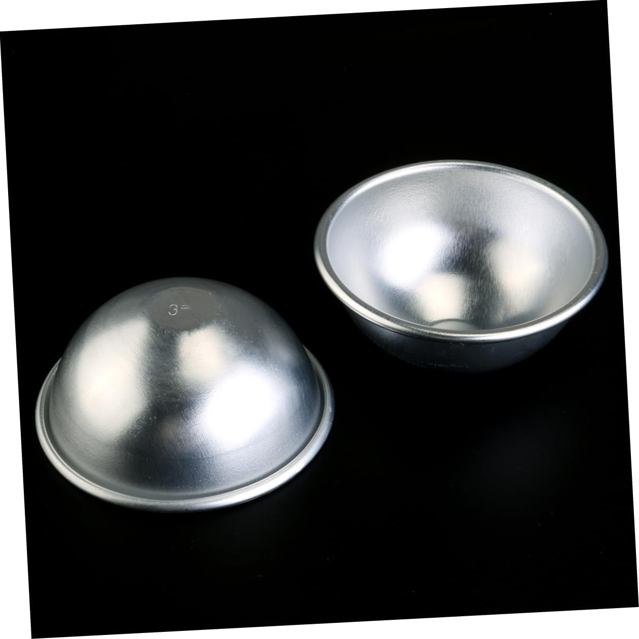 SEWACC 6Pcs Metal Bath Ball Mold for Making Bath Bombs for Soap Making and Reusable Shape Mold image number 4