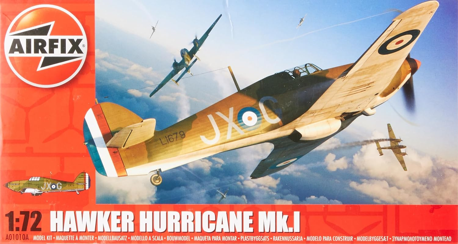 Airfix 1:72 Scale Hawker Hurricane MK.I Model Kit image number 3