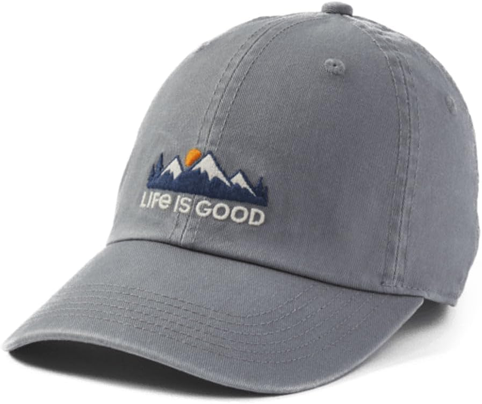 Life Is Good Adult Chill Cap-Adjustable Embroidered Graphic Baseball Hat for Men and Women, One Size