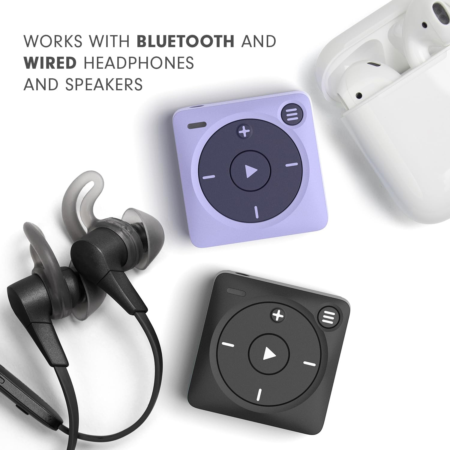 Mighty 3 Spotify & Amazon Music Player (2026 Edition) &ndash; Portable, Screen-Free, Works Offline &ndash; Compatible with Bluetooth & Wired Headphones &ndash; Stores 1,000+ Songs &ndash; No Phone Required (Blue) - Lavender image number 3