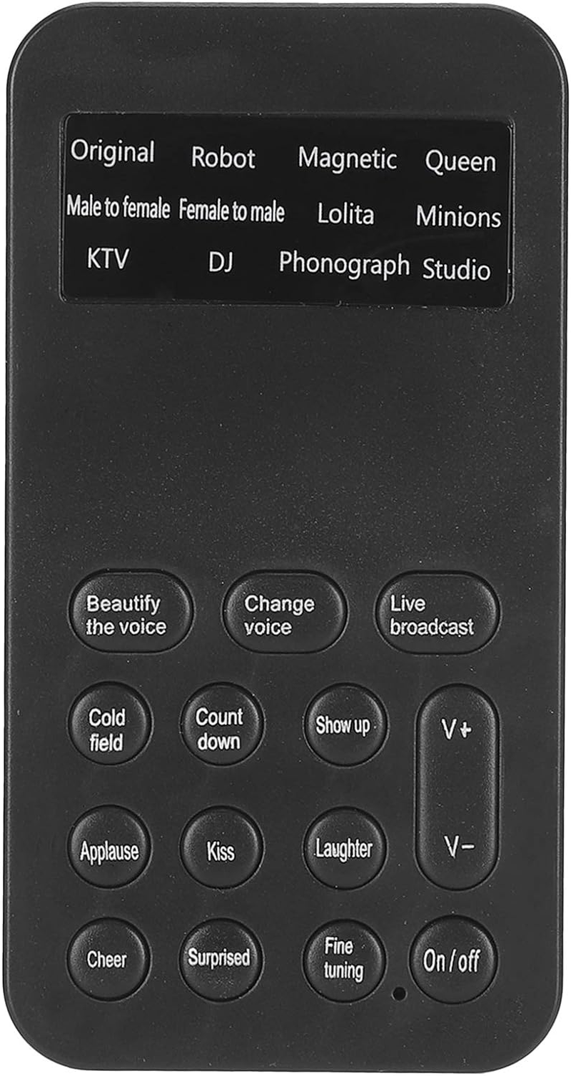 Mini Voice Changer Sound Card for Computers, Sound Converter with 8 Different Voice Changes for Computers Phones Tablets Gaming Device, Sound Effects Machine for Kids Friends, Gifts