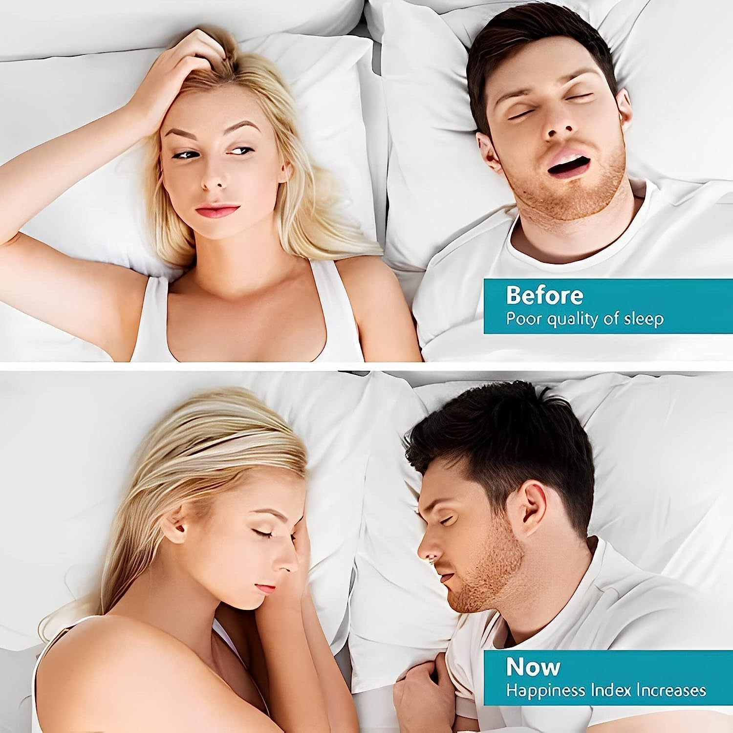 Anti Snore Devices,Magnetic anti Snore Clip,Reusable Silicone anti Snoring Nose Clip, Nasal Snore Clip,Professional Effective Snoring Solution,Stop Snoring Nose Device,Relieve Snore 3PCS (White) image number 5