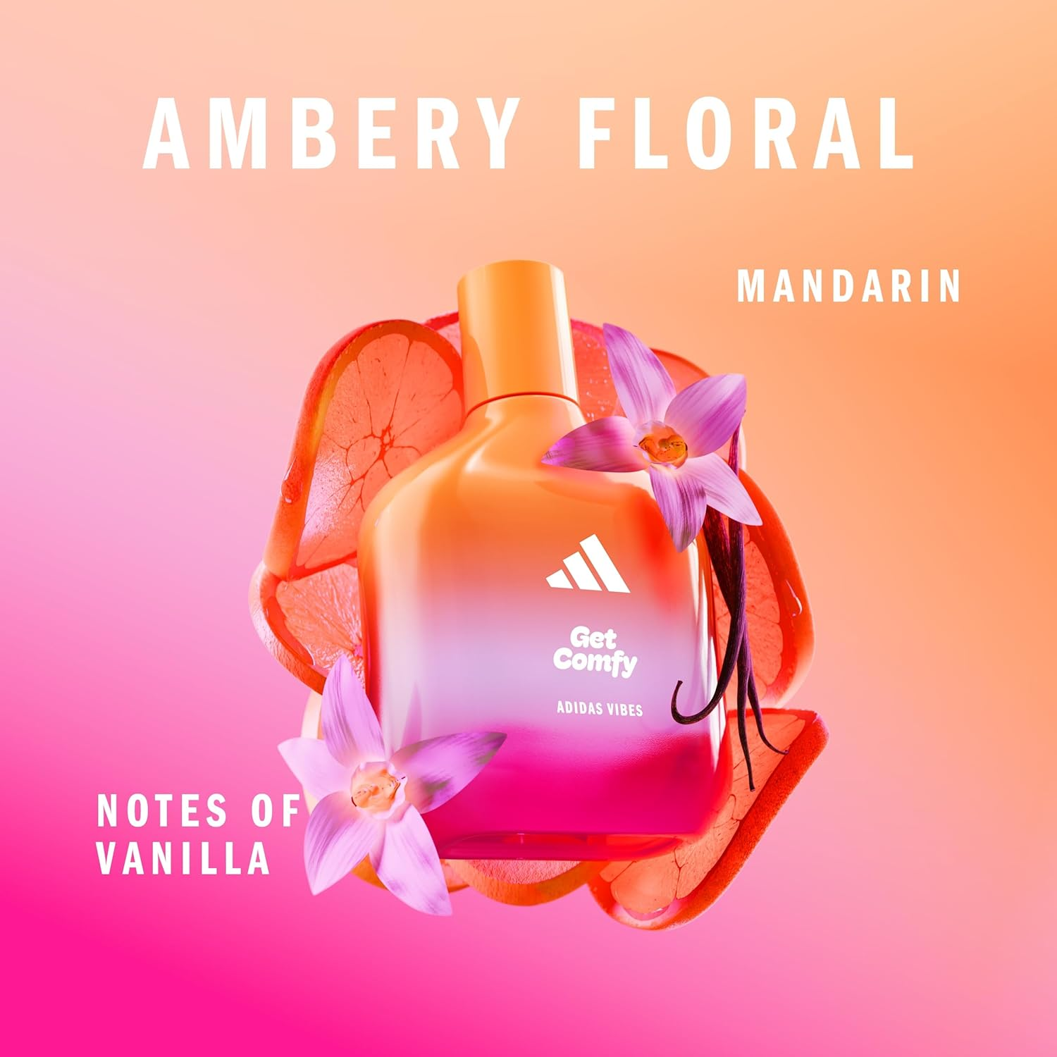 Adidas Vibes Get Comfy Eau De Parfum, for All, 100Ml image number 5