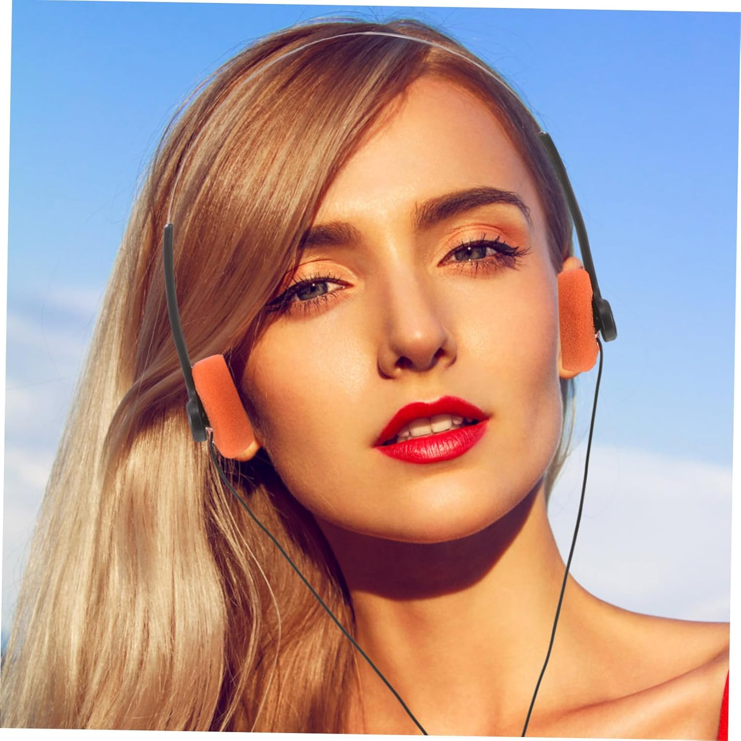 HEATSHAKING Portable Lightweight Ear Headphones for Classroom Use with Adjustable Headband Cushioned Ear Pads Retro Design Comfortable Fit for Educational Listening image number 1