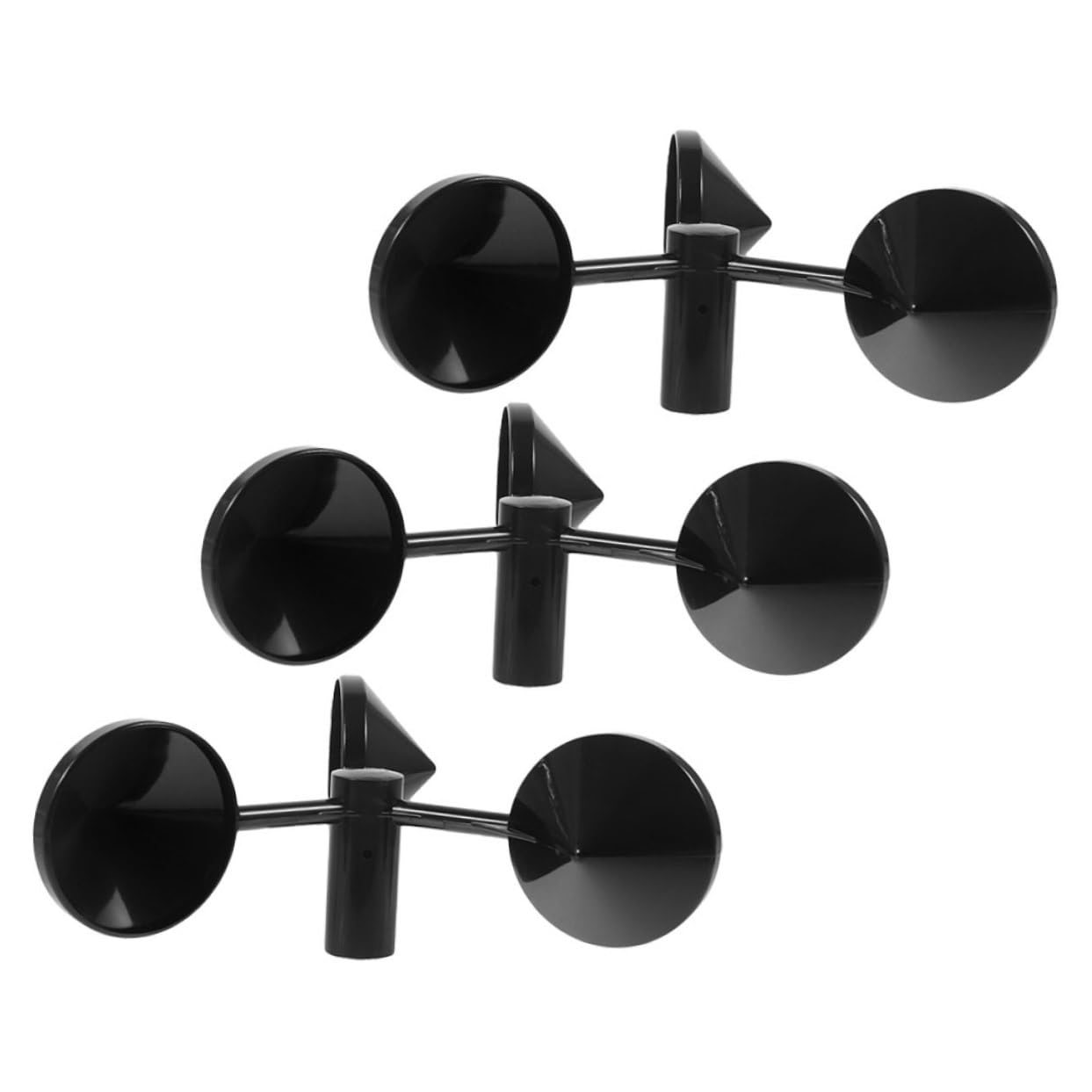 3Pcs Metal Anemometer Cups Wind Speed Measurement Replacement Parts for Handheld Wind Outdoor Meteorology Aerospace Use Fade Resistant image number 1