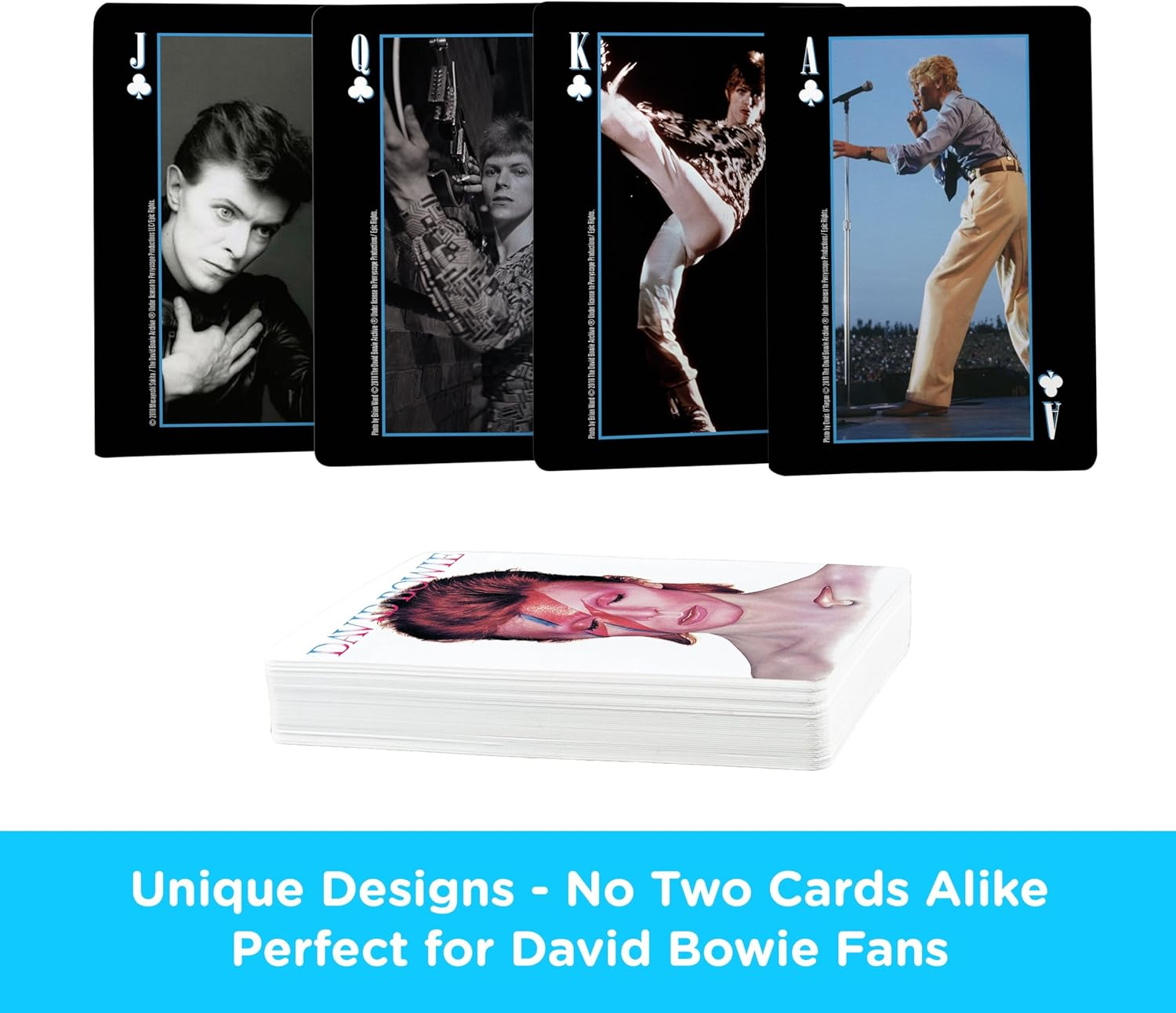 Aquarius 52424 David Bowie Playing Cards, 2.5" X 3.5" image number 5