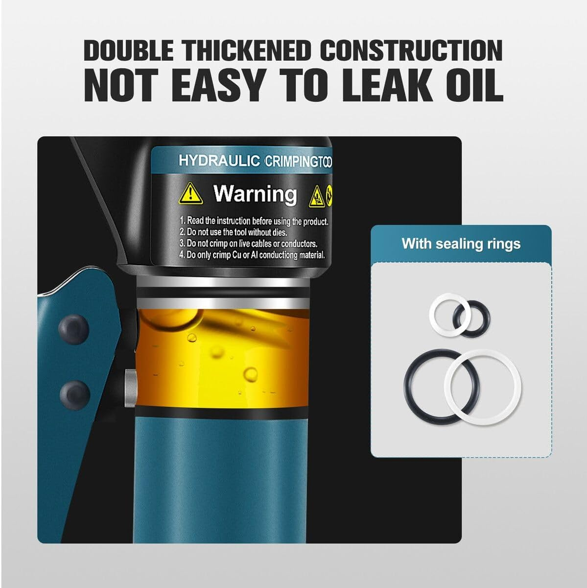 SHOGUN Hydraulic Crimping Tool Kit 8 Ton Electrical Wire Lug Terminal Crimper 12AWG Battery Cable Cutter Power Force 8 Dies 4-70Mm Auto Repairing Tool