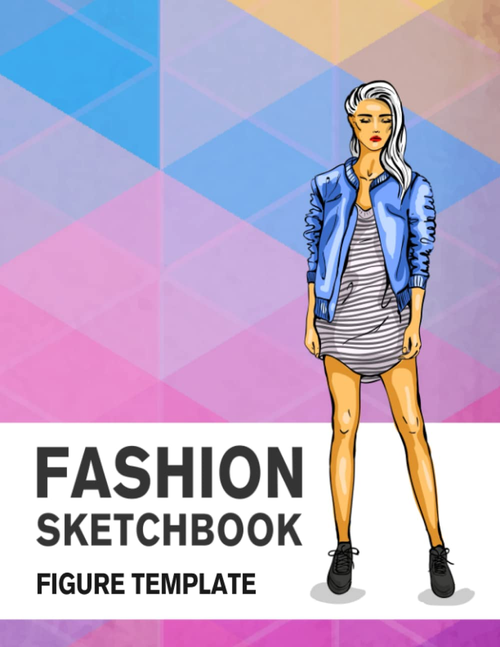 Fashion Sketchbook Figure Template: Fashion Design Sketch Book with Large Female Figure Templates for Easily Sketching Styles, Drawing Outfits, and Building Your Portfolio image number 1