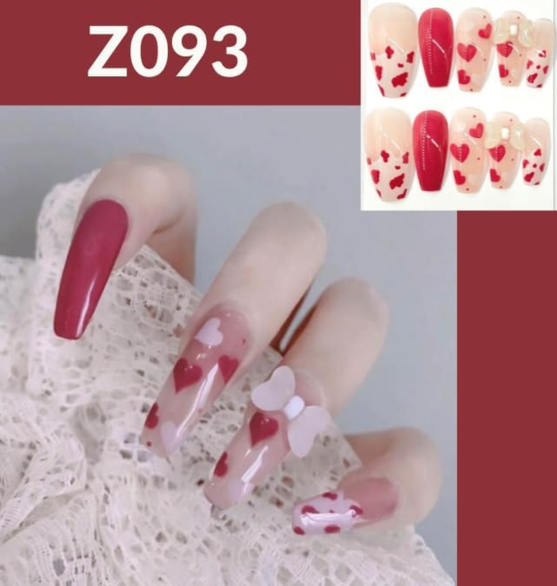 Pushnposh Premium 24PCS Press on Nails Set &ndash; Elegant & Durable Instant Manicure Kit for Women and Girls (Z093) image number 3