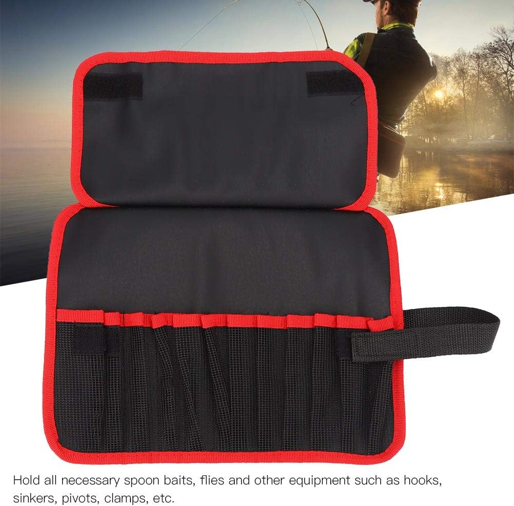 Fishing Jig Bag, Portable Foldable Fishing Tool Pockets Bag, Outdoor Fishing Lures Baits Tackle Gear Tools Storage Bag, Fishing Equipment Accessory Protective Case Organizer image number 1