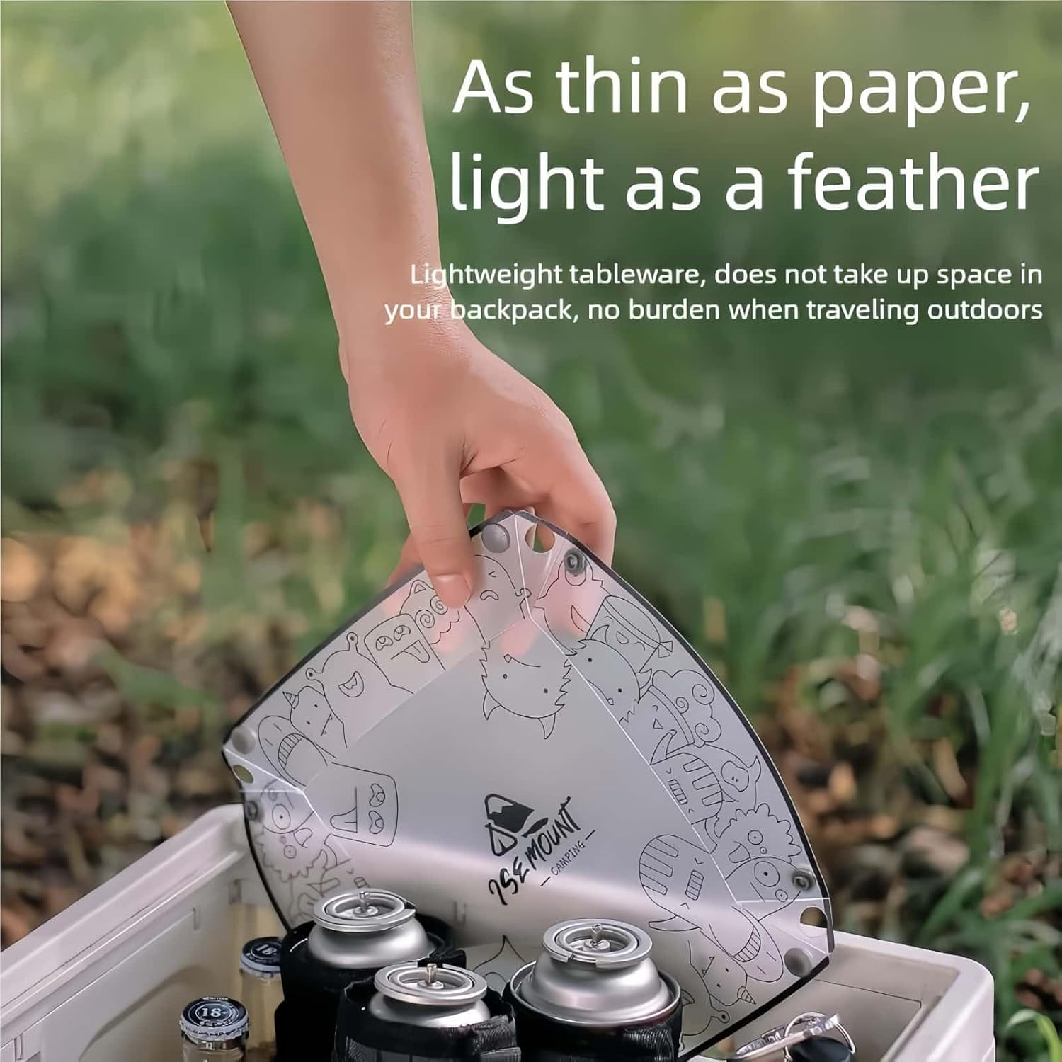 6 Piece Reusable Collapsible Bowls Set, Food Grade Plastic Folding Camping Bowls for Family Outdoor, Picnic & Travel