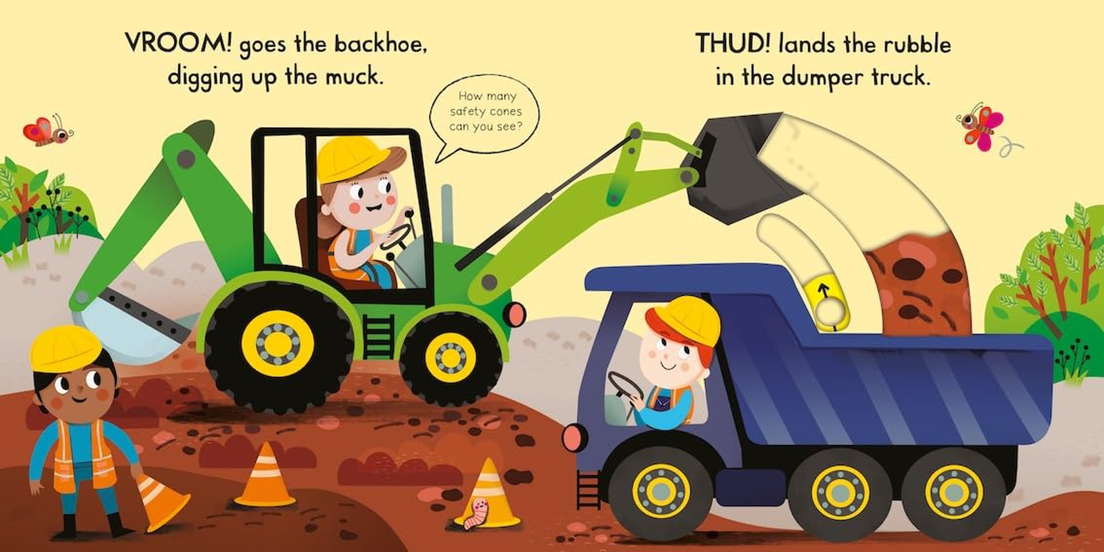 Busy Diggers: a Push, Pull, Slide Book image number 1
