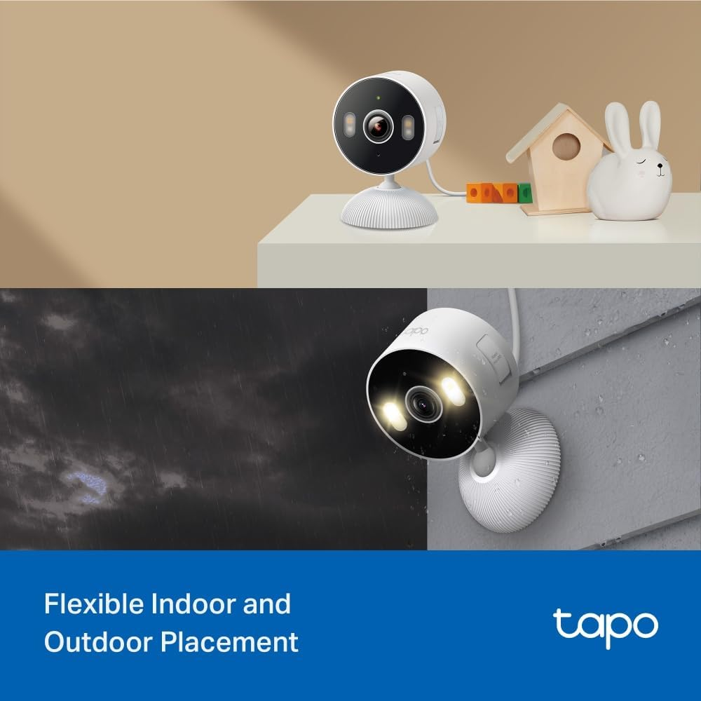 Tp-Link Tapo Indoor/Outdoor Wi-Fi Home Security Camera, 2K 3MP, Two-Way Audio, Weatherproof, Colorful Night Vision, Baby Monitor, Motion Detection, Smart AI Detection and Notifications(Tapo C113) image number 3