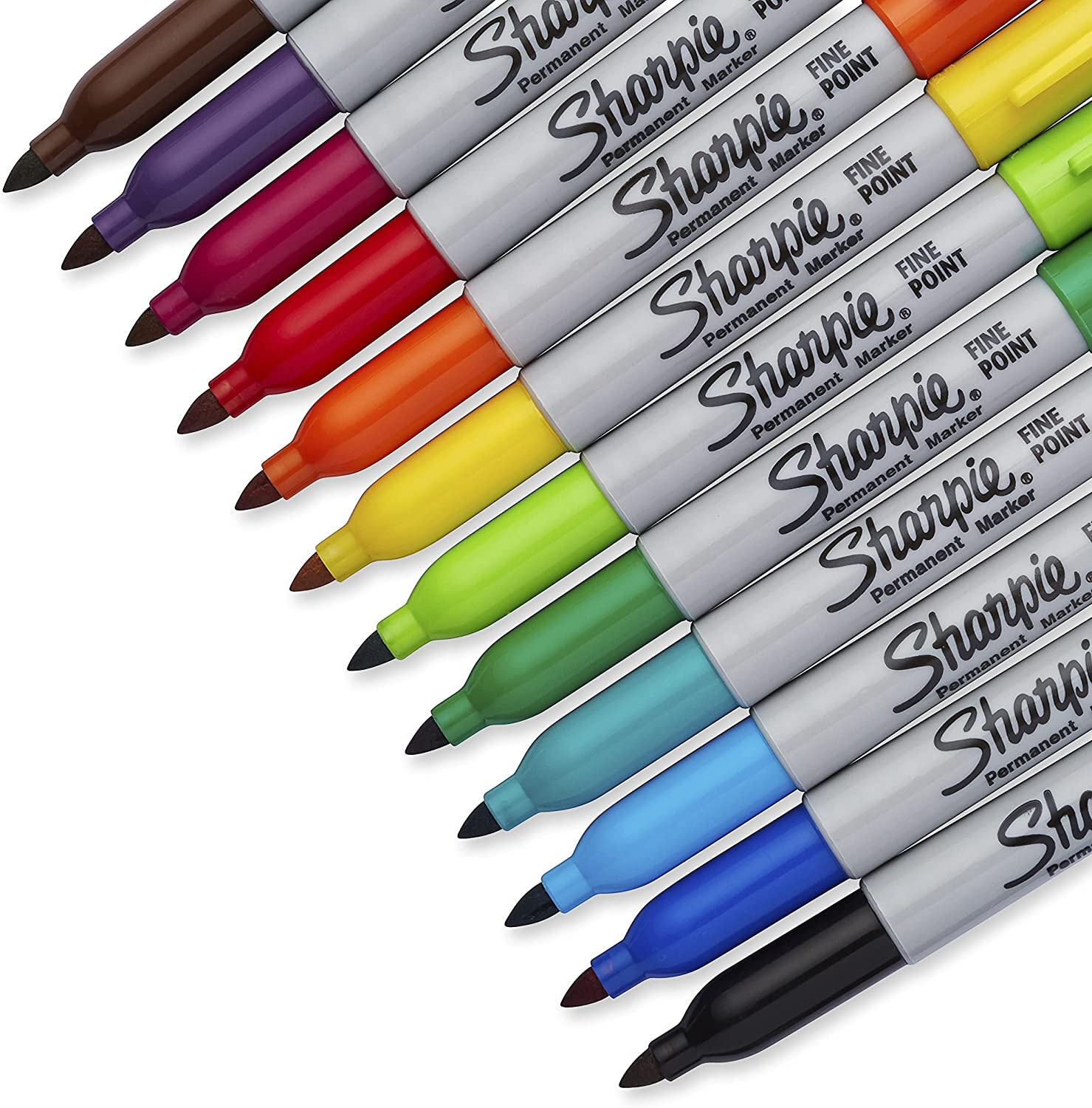 Sharpie 1949557 Fine Colour Burst Permanent Marker (Pack of 24)
