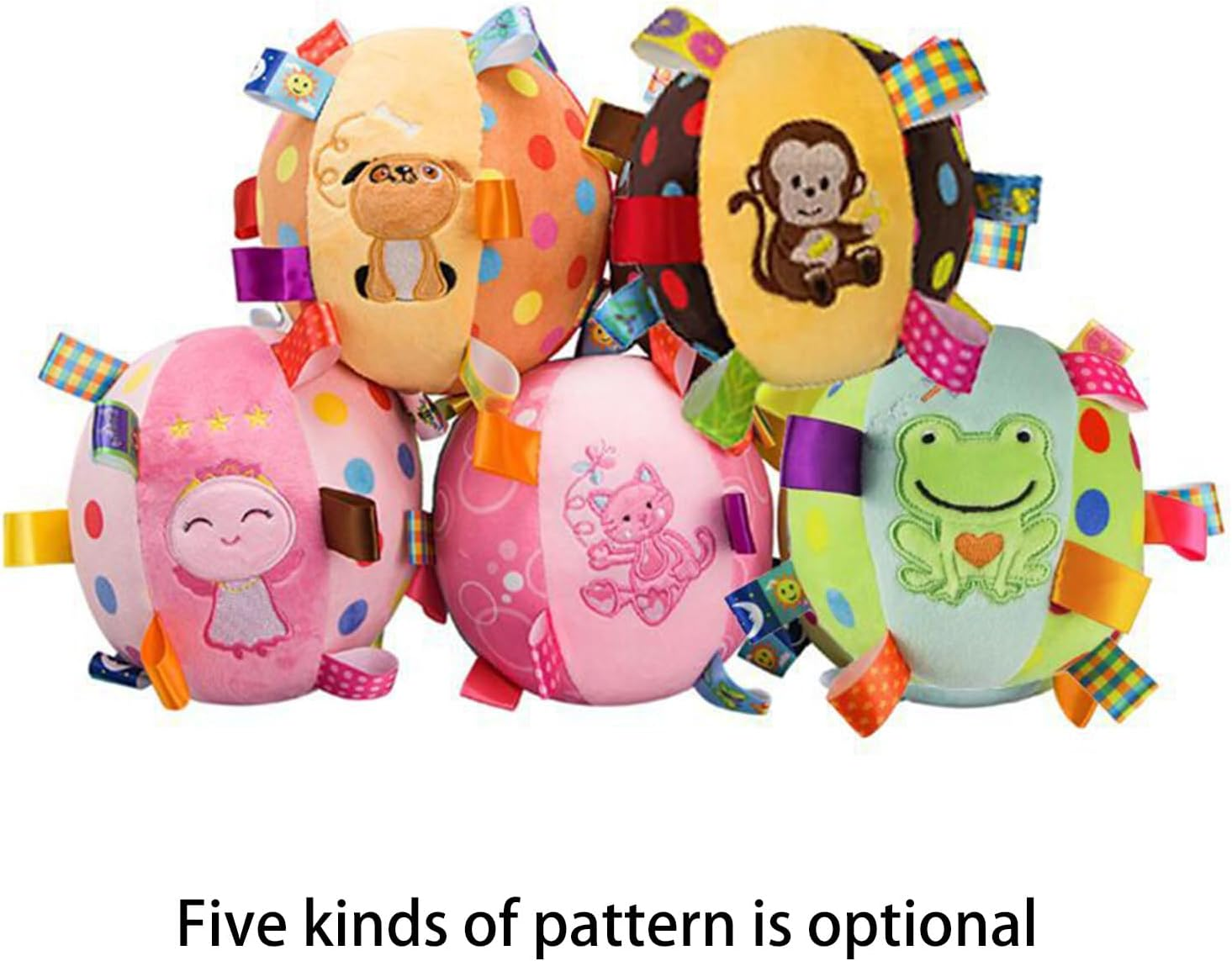 Esenlong Dog Football with Grip Tabs, Interactive Dog Toy with Inner Pet, Pet Christmas Birthday Gifts image number 2